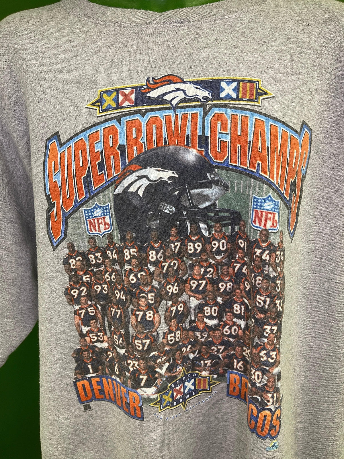 NFL Denver Broncos Starter Super Bowl XXXII Champions Sweatshirt Vintage Men's X-Large