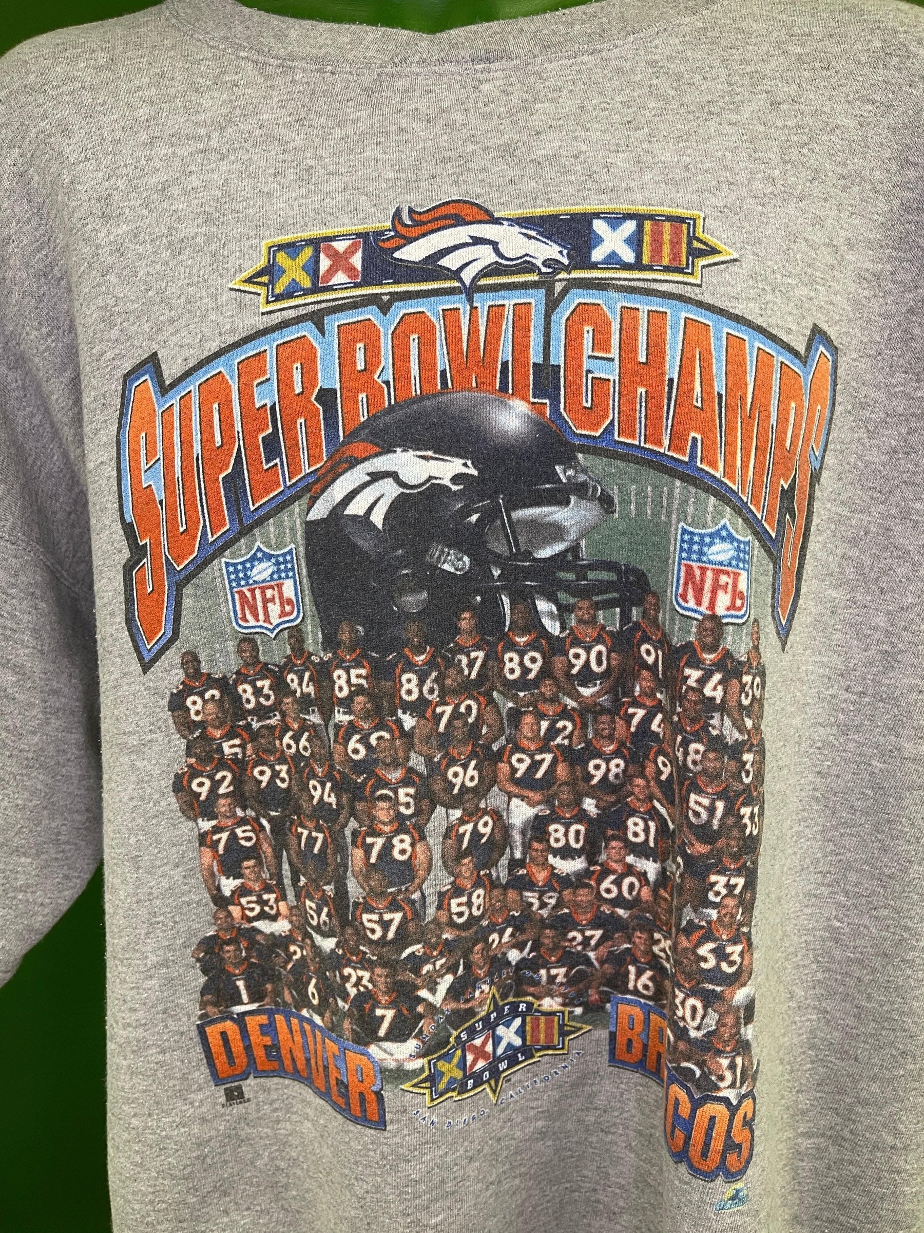 NFL Denver Broncos Starter Super Bowl XXXII Champions Sweatshirt Vintage Men's X-Large
