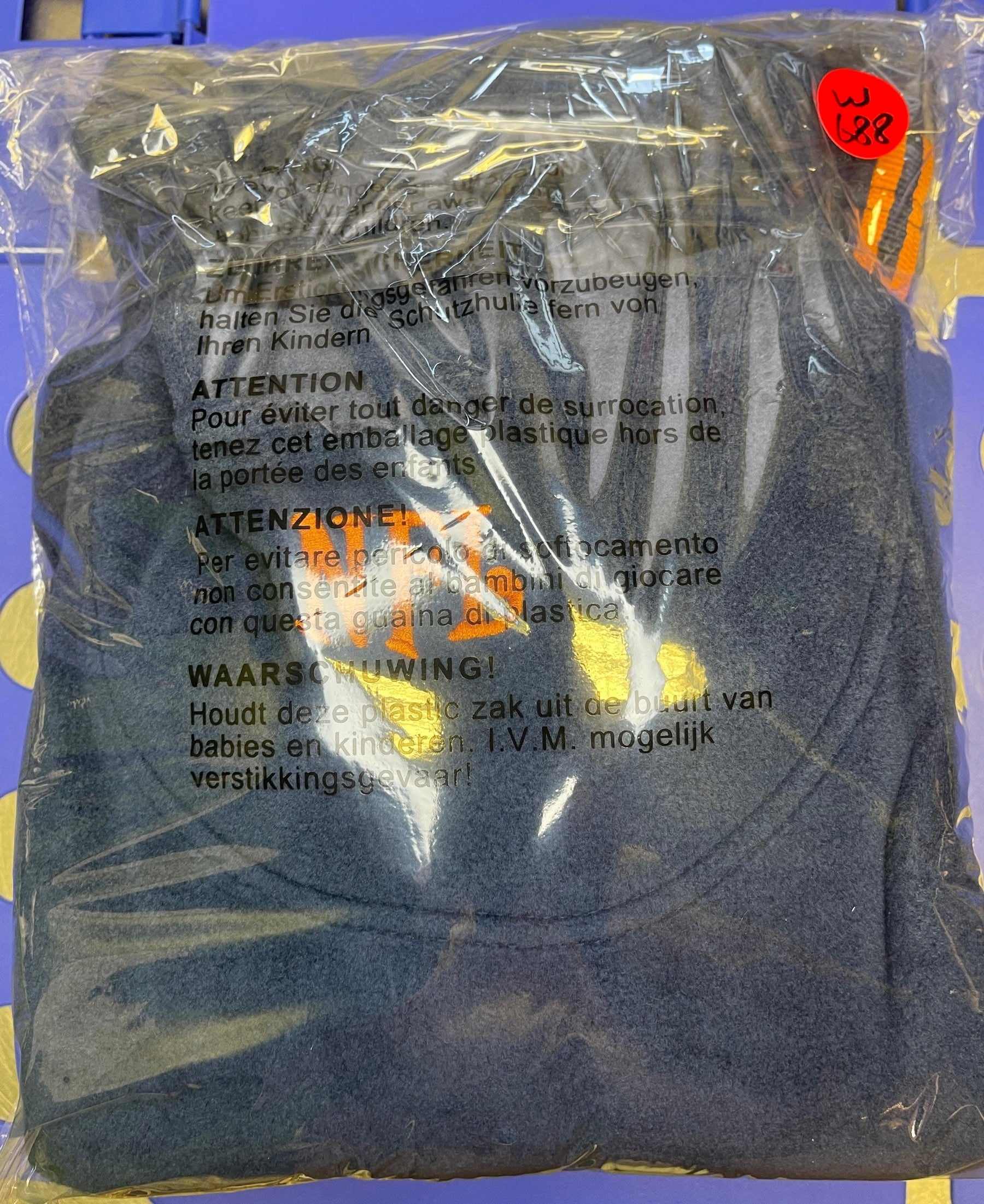 NFL Denver Broncos Fleece Pullover Sweatshirt Stitched Men's Large