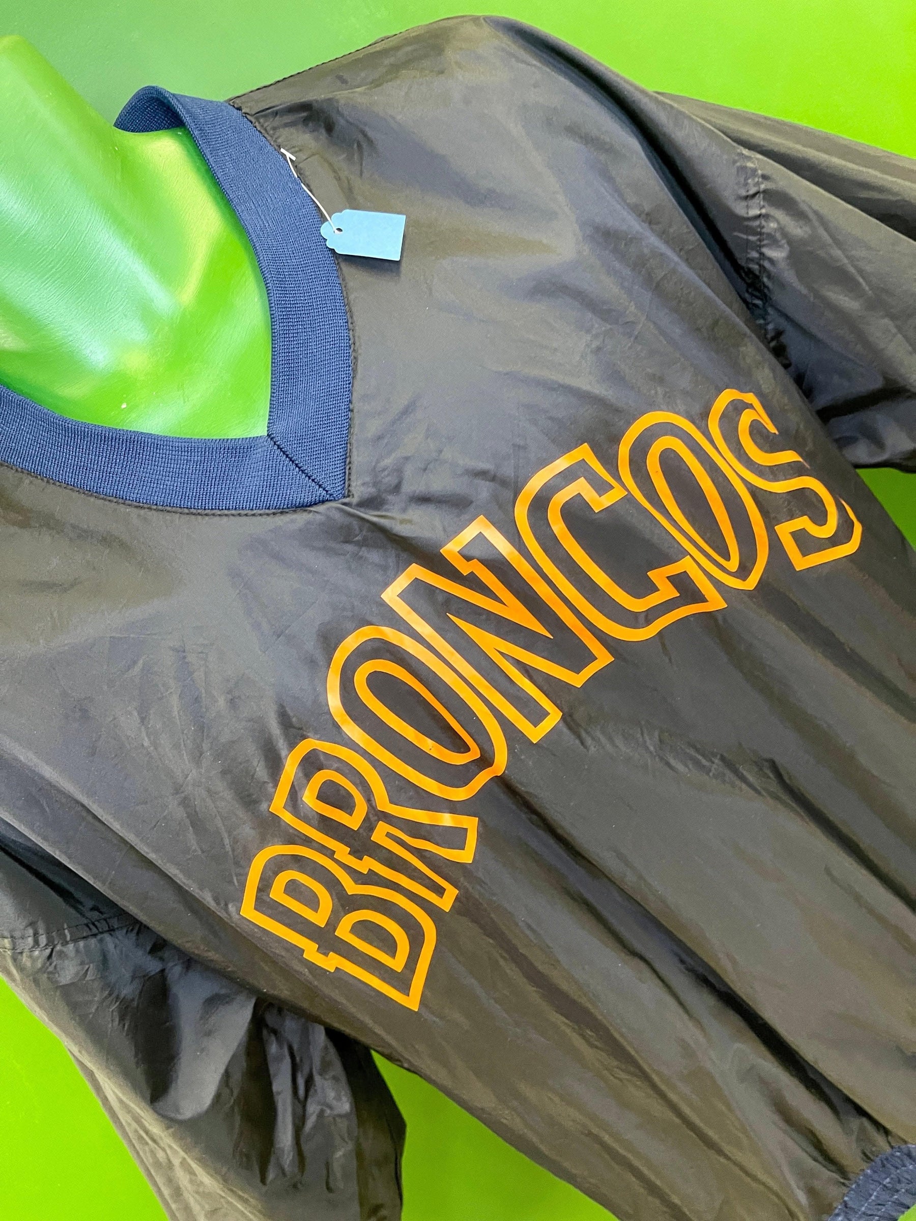 NFL Denver Broncos Nylon Vintage Stadium Pullover Top/Jacket Reversible Men's Medium
