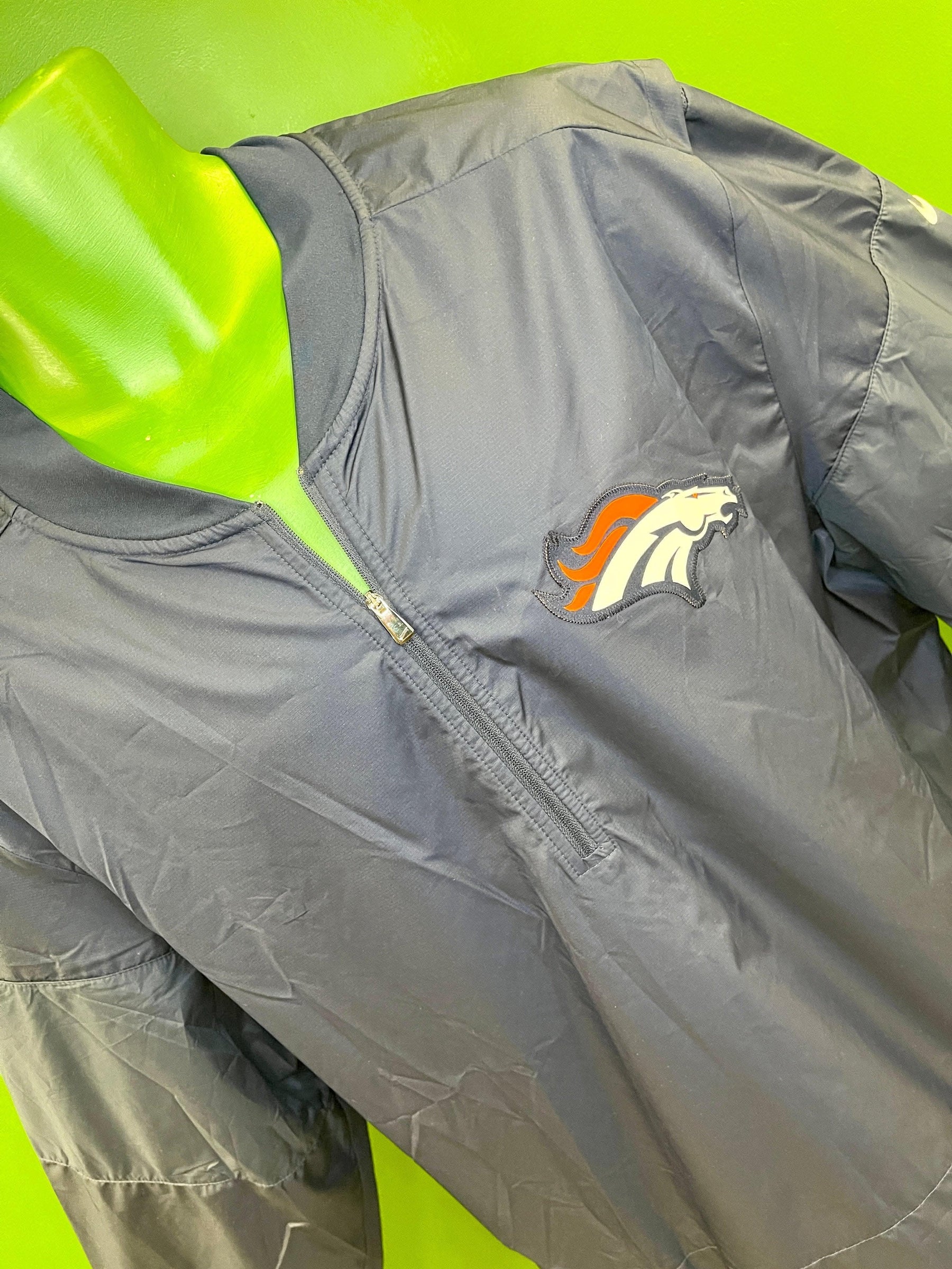 NFL Denver Broncos Storm Fit Light Windbreaker Jacket Pullover Men's 3X-Large