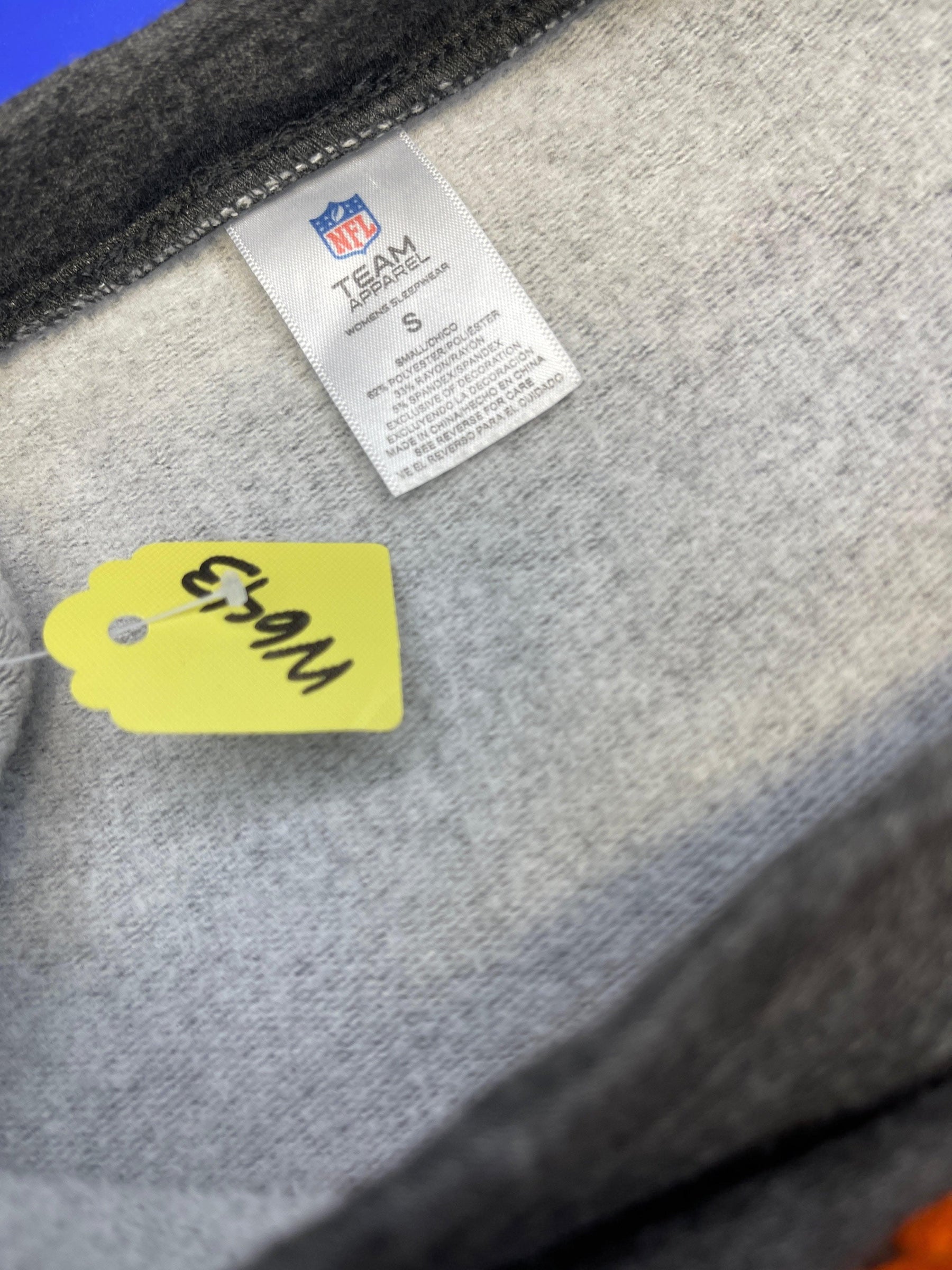 NFL Denver Broncos Heathered Grey Pyjama Sweatshirt Women's Small