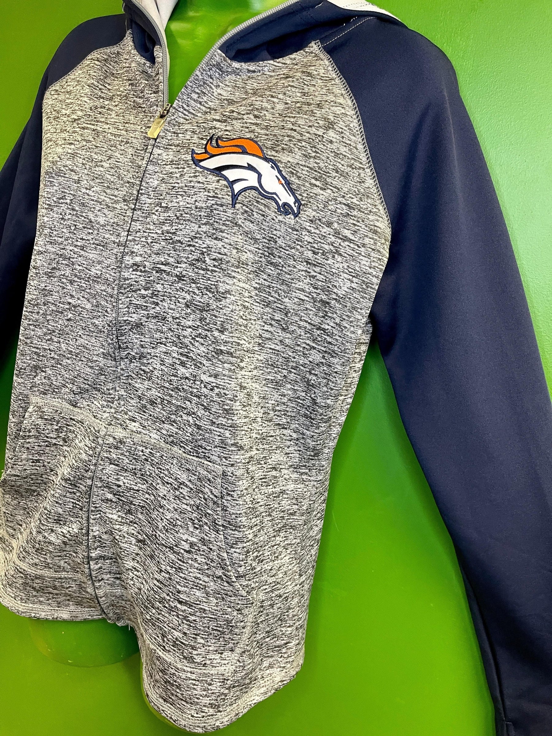 NFL Denver Broncos Full Zip Athletic Jacket Hoodie Women's Medium