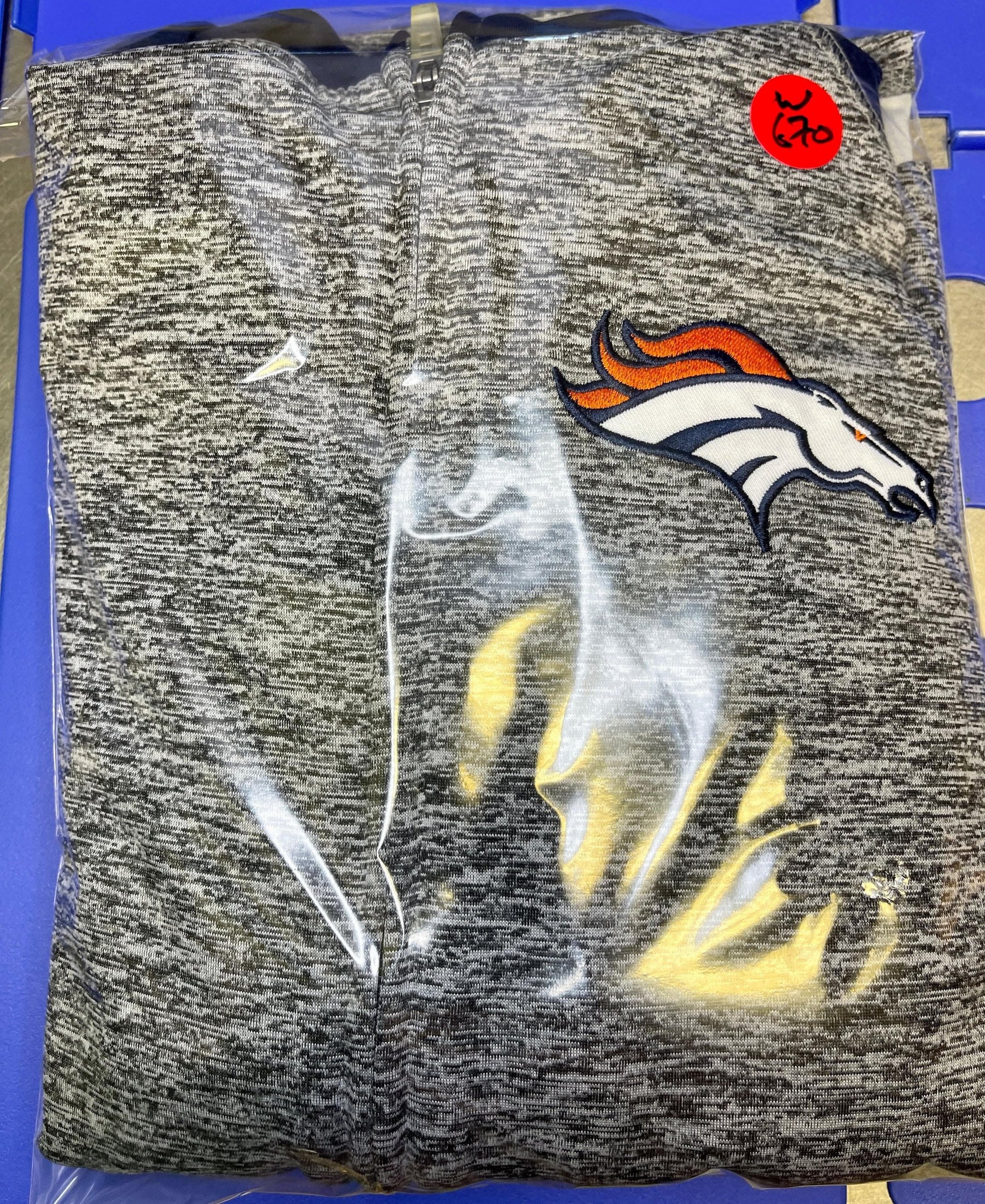 NFL Denver Broncos Full Zip Athletic Jacket Hoodie Women's Medium