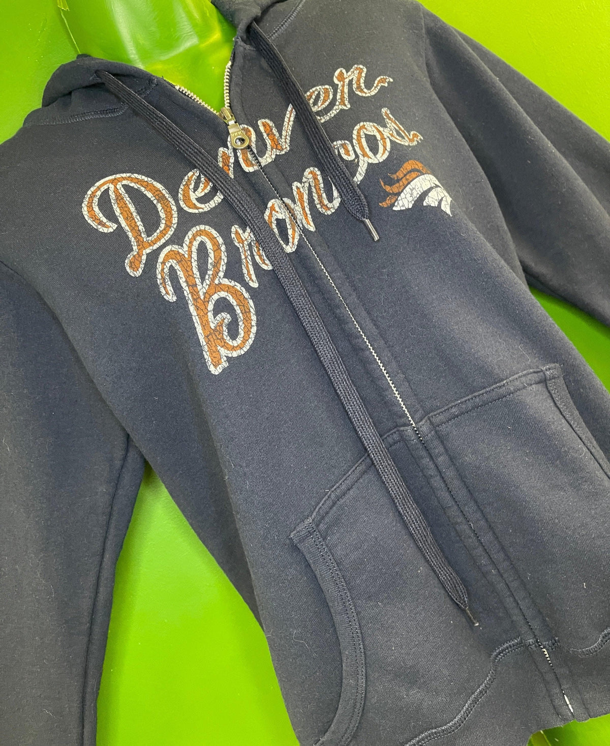 NFL Denver Broncos Full-Zip Hoodie Jacket Women's Small