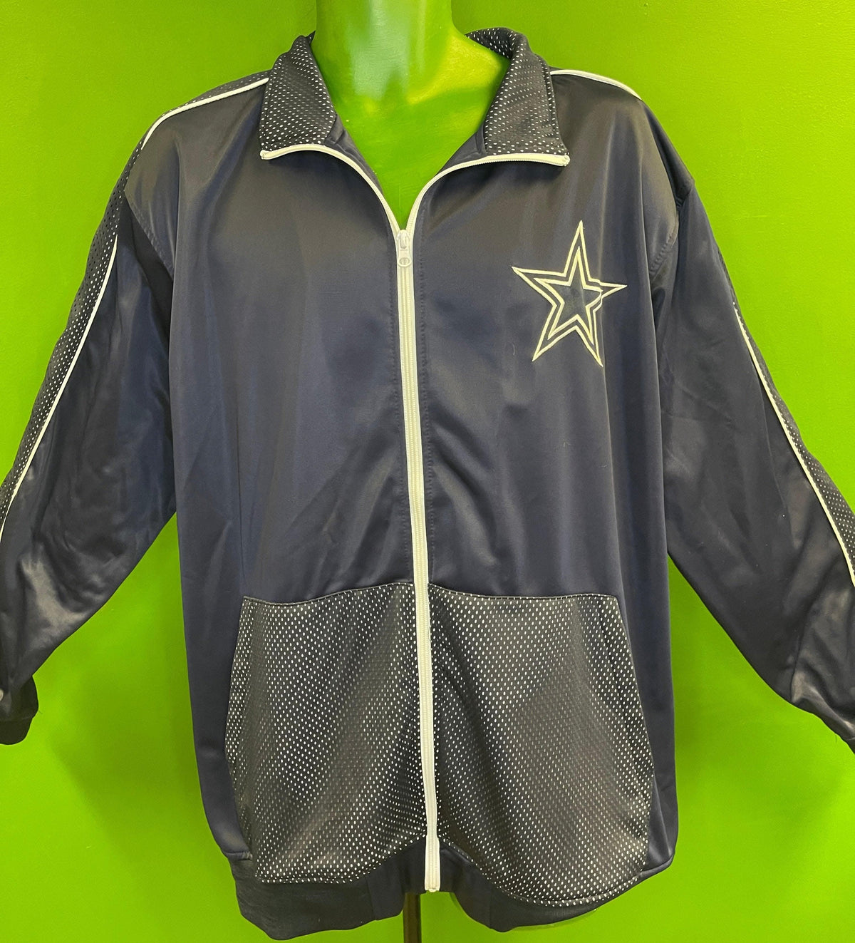 NFL Dallas Cowboys Authentic Track Jacket Full Zip Men's X-Large Tall