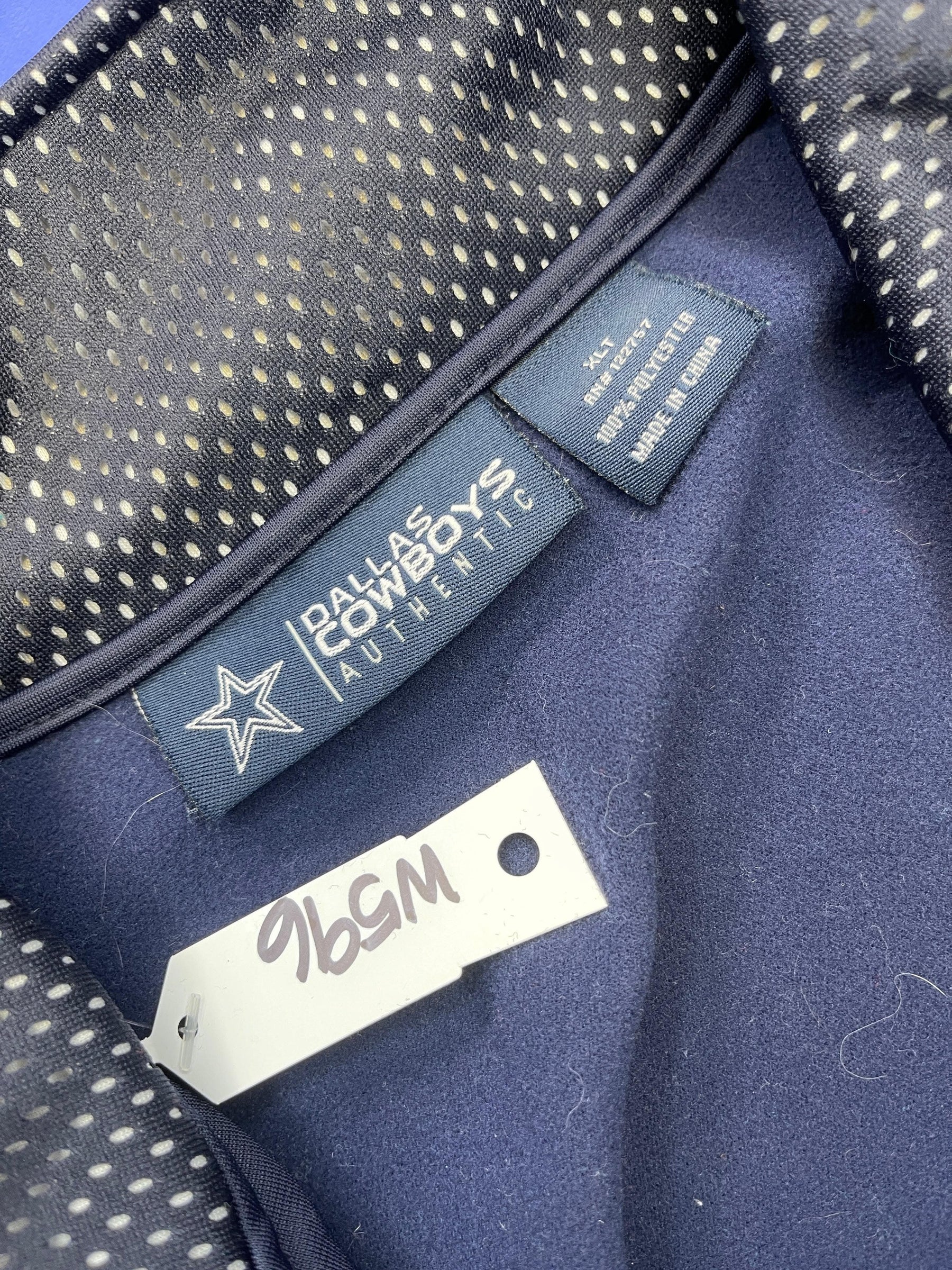 NFL Dallas Cowboys Authentic Track Jacket Full Zip Men's X-Large Tall