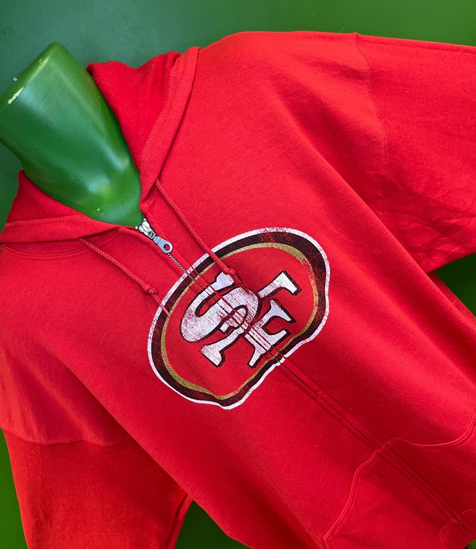 NFL San Francisco 49ers Hands High Full Zip Hoodie Jacket Men's 2X-Large