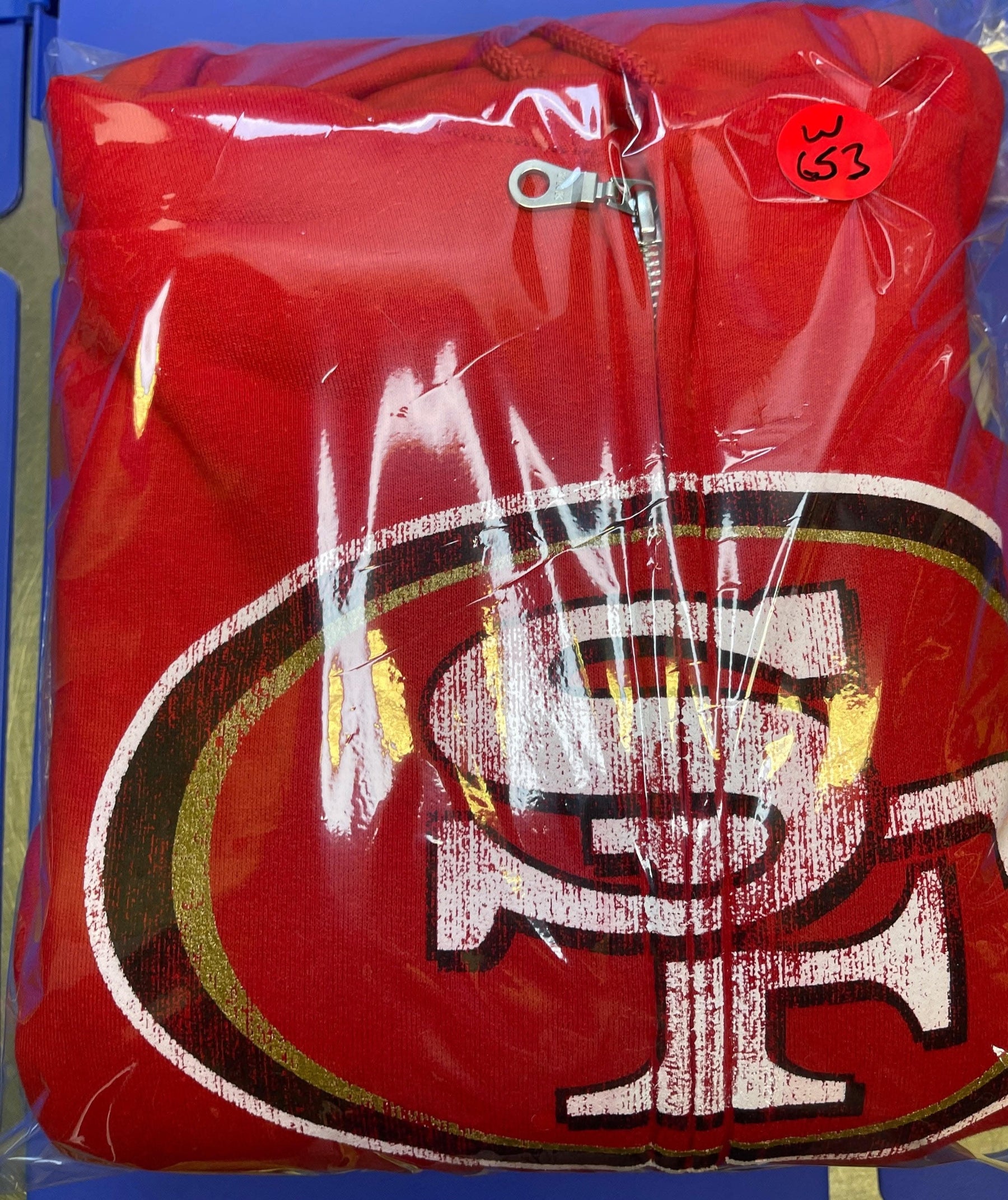 NFL San Francisco 49ers Hands High Full Zip Hoodie Jacket Men's 2X-Large