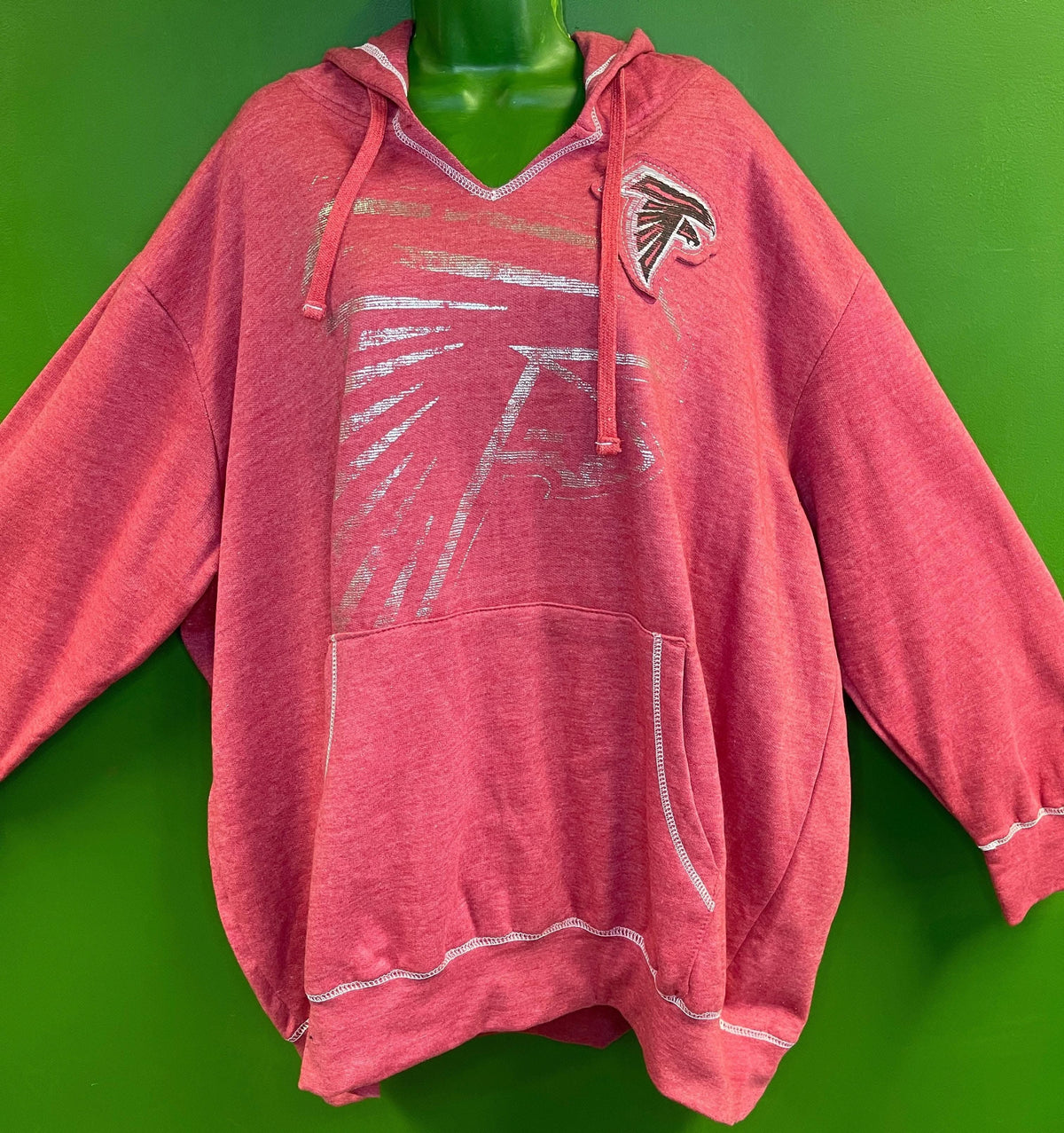 NFL Atlanta Falcons Majestic Notch Neck Hoodie Women's Plus Size 4X NWT