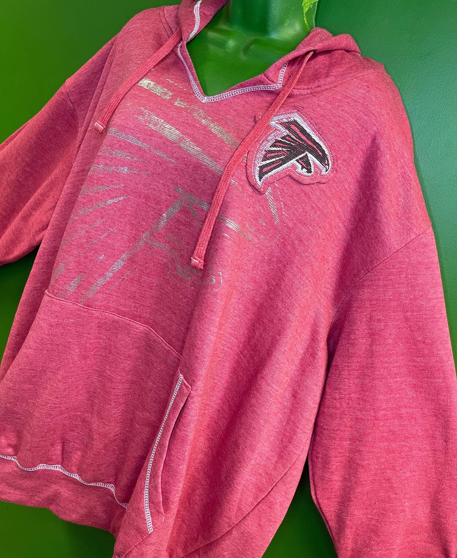 NFL Atlanta Falcons Majestic Notch Neck Hoodie Women's Plus Size 4X NWT