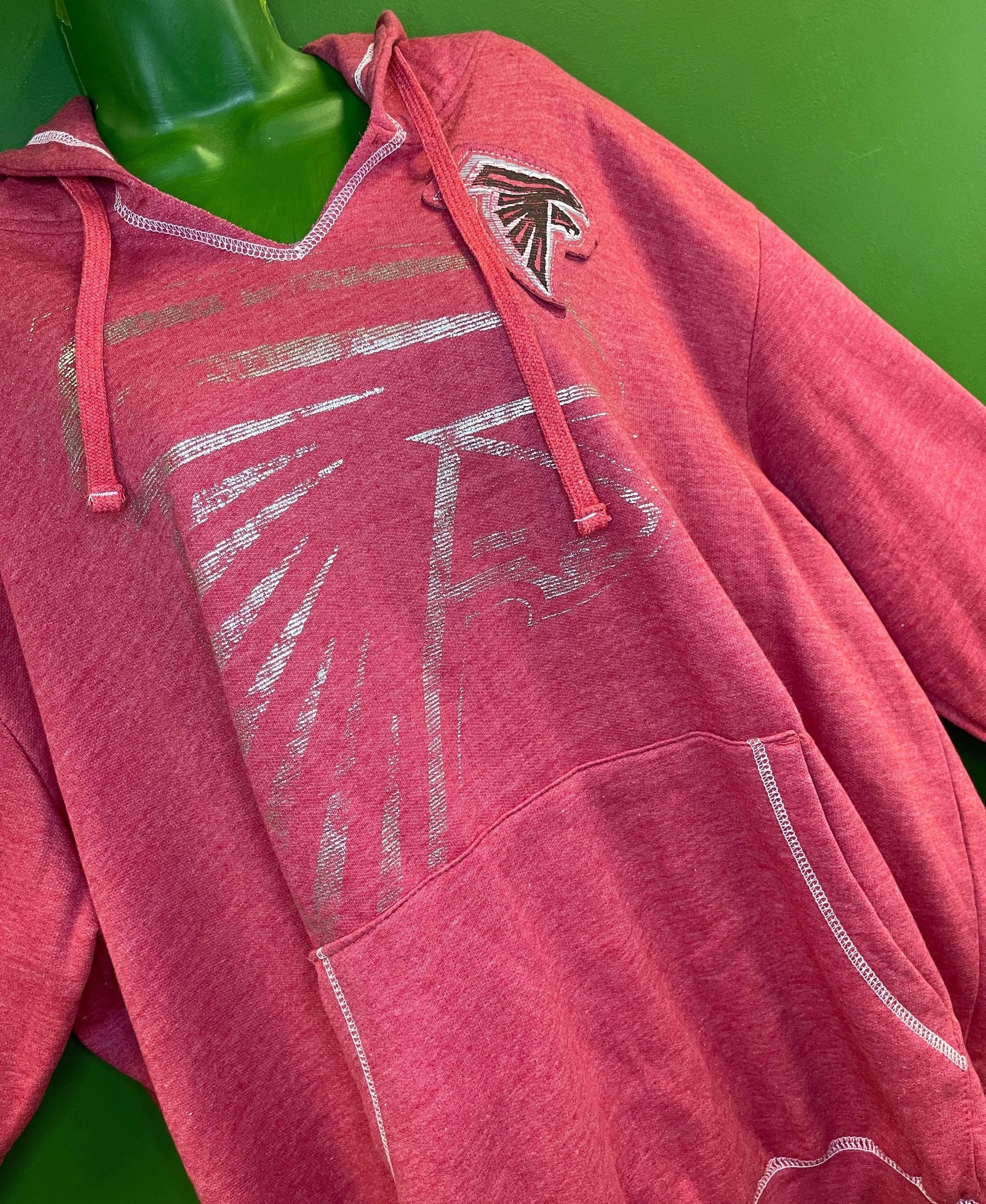 NFL Atlanta Falcons Majestic Notch Neck Hoodie Women's Plus Size 4X NWT