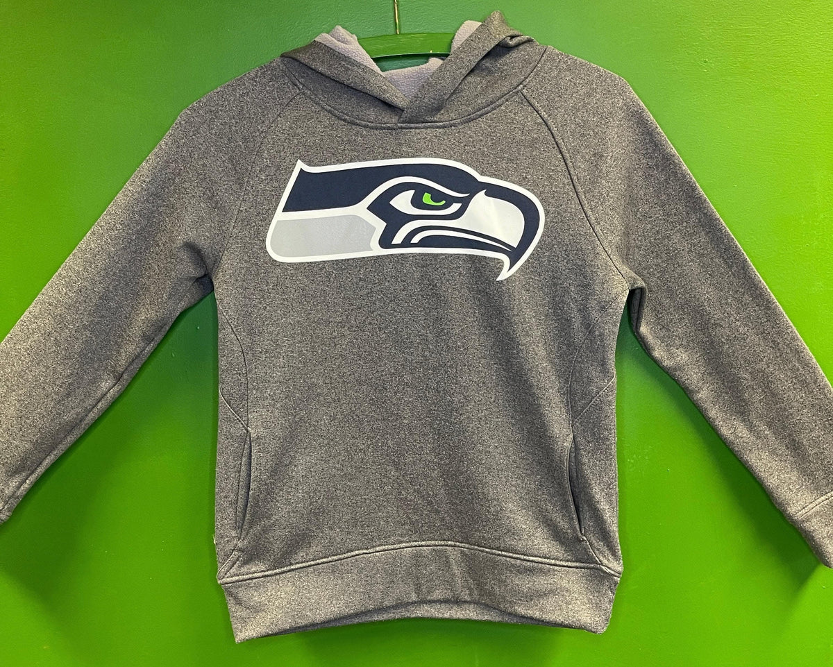 NFL Seattle Seahawks Grey Pullover Hoodie Youth Small 8