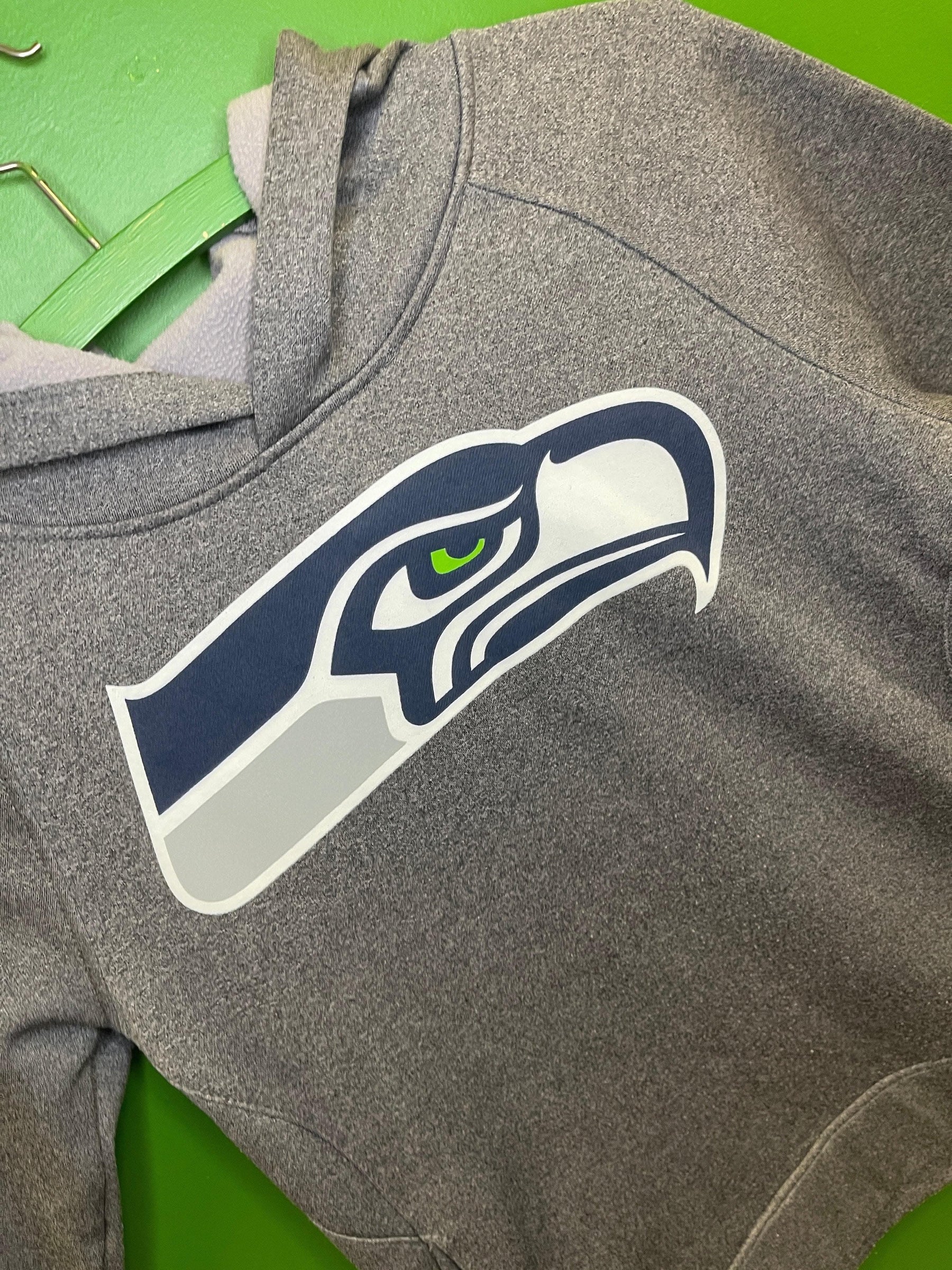 NFL Seattle Seahawks Grey Pullover Hoodie Youth Small 8