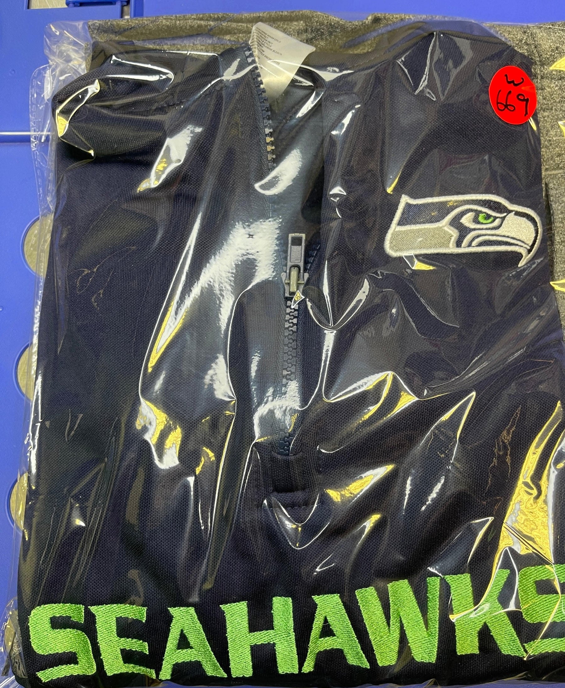 NFL Seattle Seahawks 1/4 Zip Pullover Hoodie Sweatshirt Youth Large 14-16