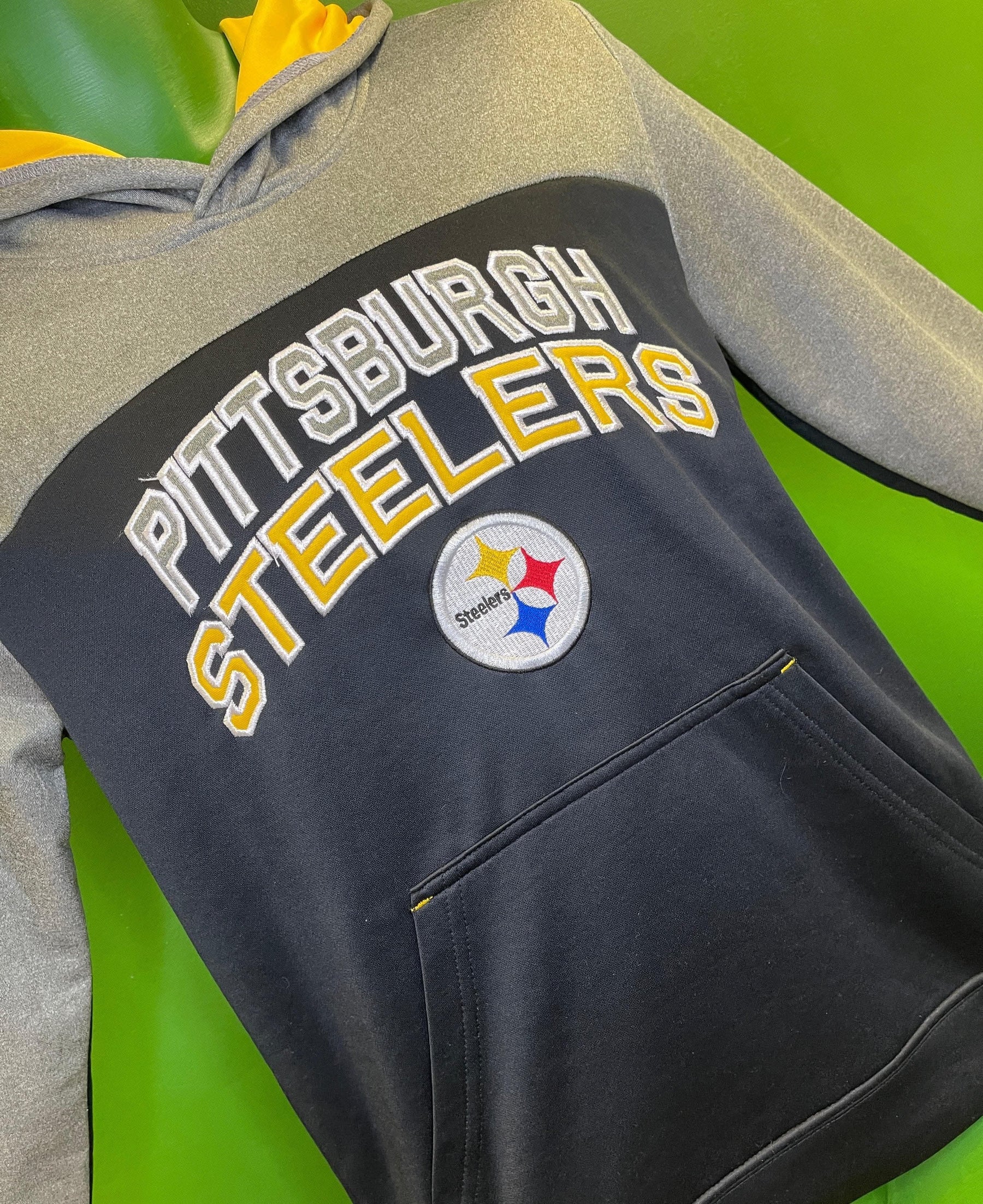 NFL Pittsburgh Steelers Stitched Pullover Hoodie Youth Large 14-16