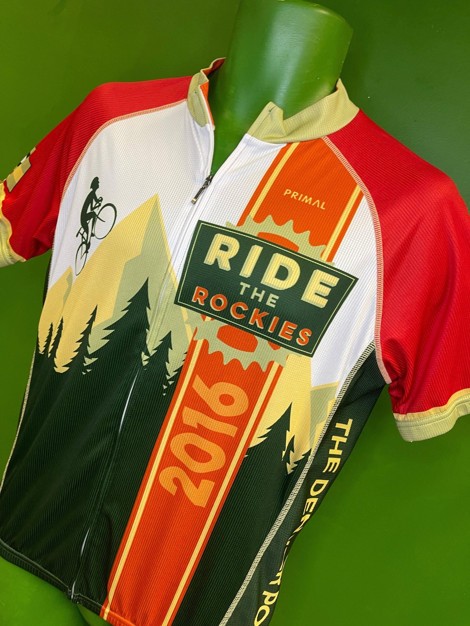 Ride the Rockies 2016 Bike Bicycle Cycling Jersey Top Men's Large