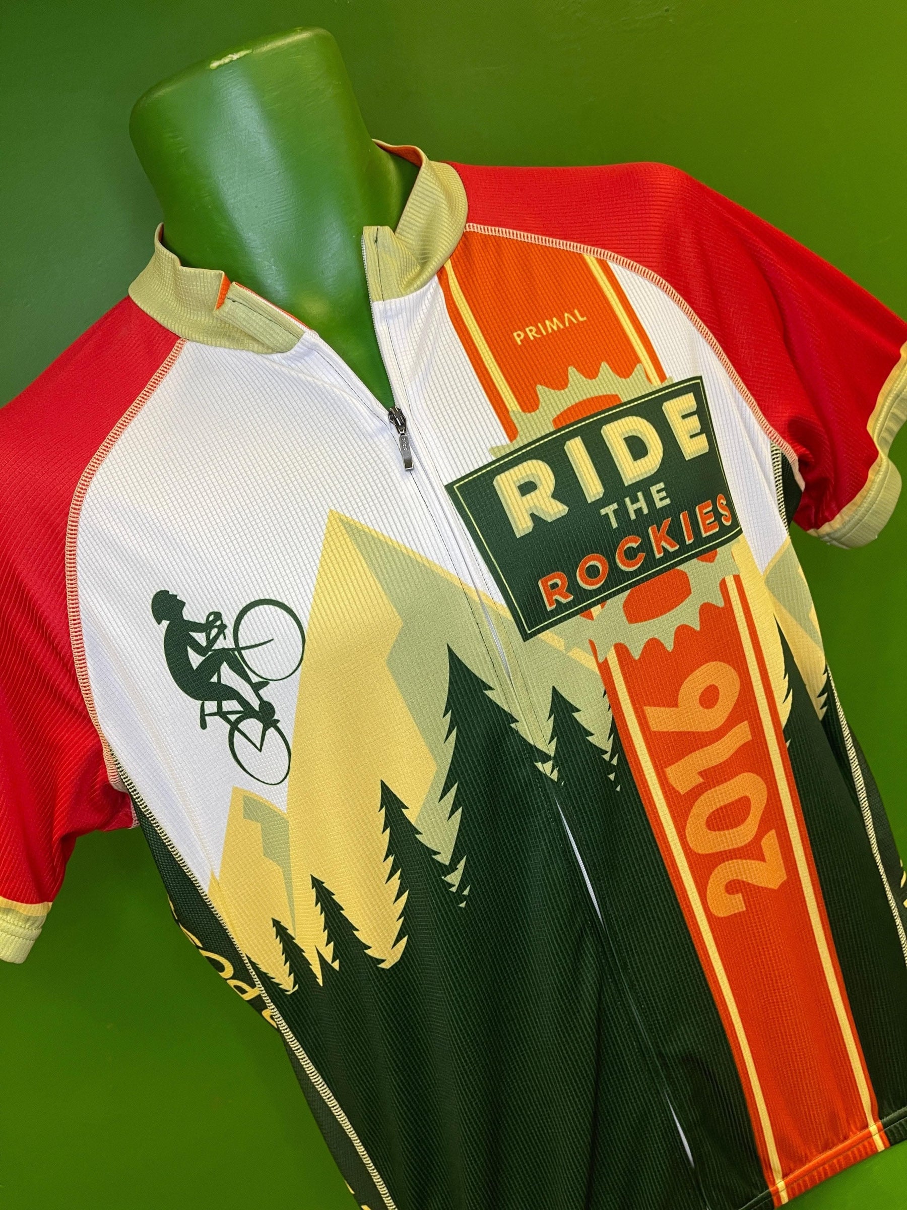 Ride the Rockies 2016 Bike Bicycle Cycling Jersey Top Men's Large