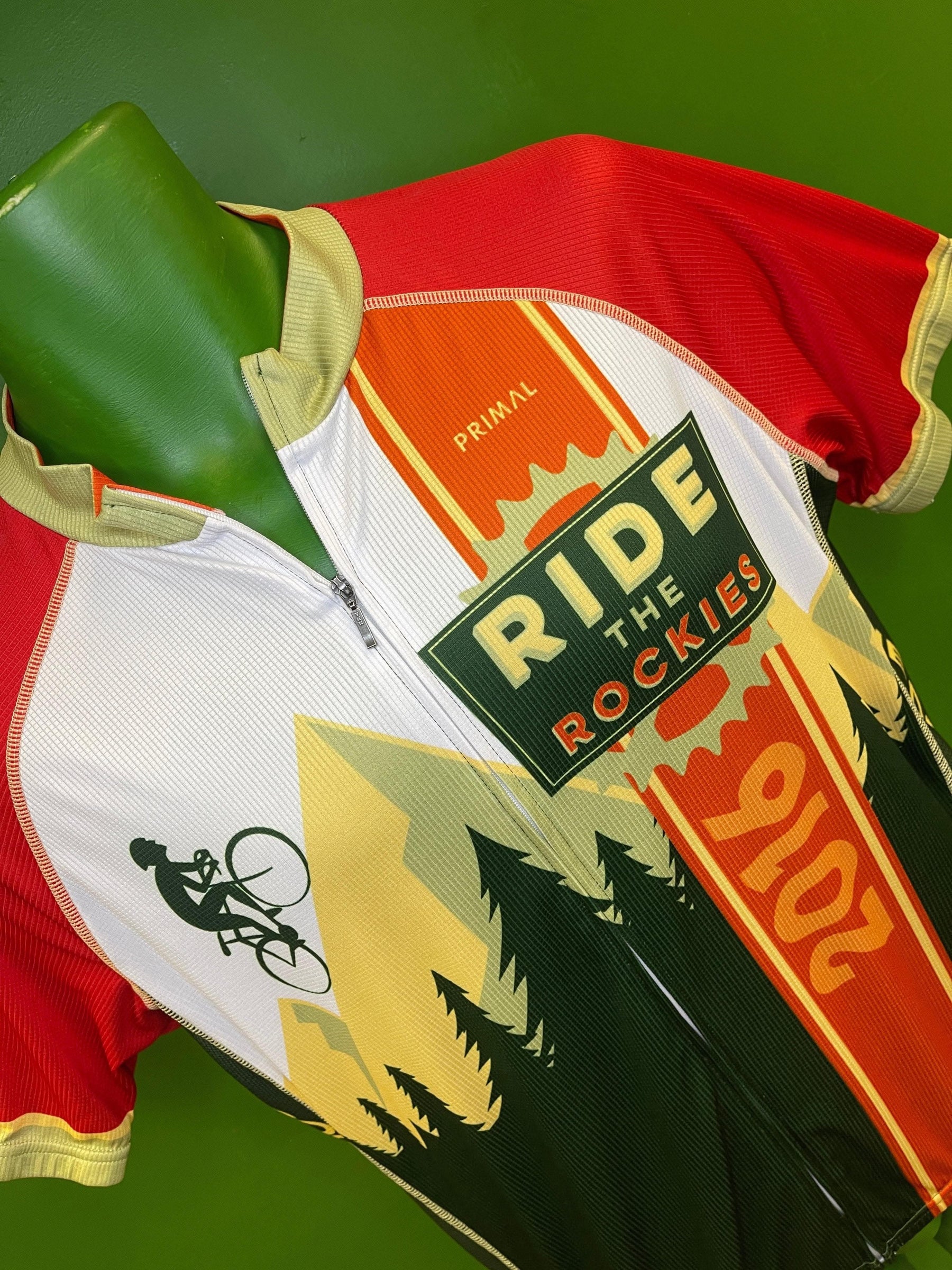 Ride the Rockies 2016 Bike Bicycle Cycling Jersey Top Men's Large