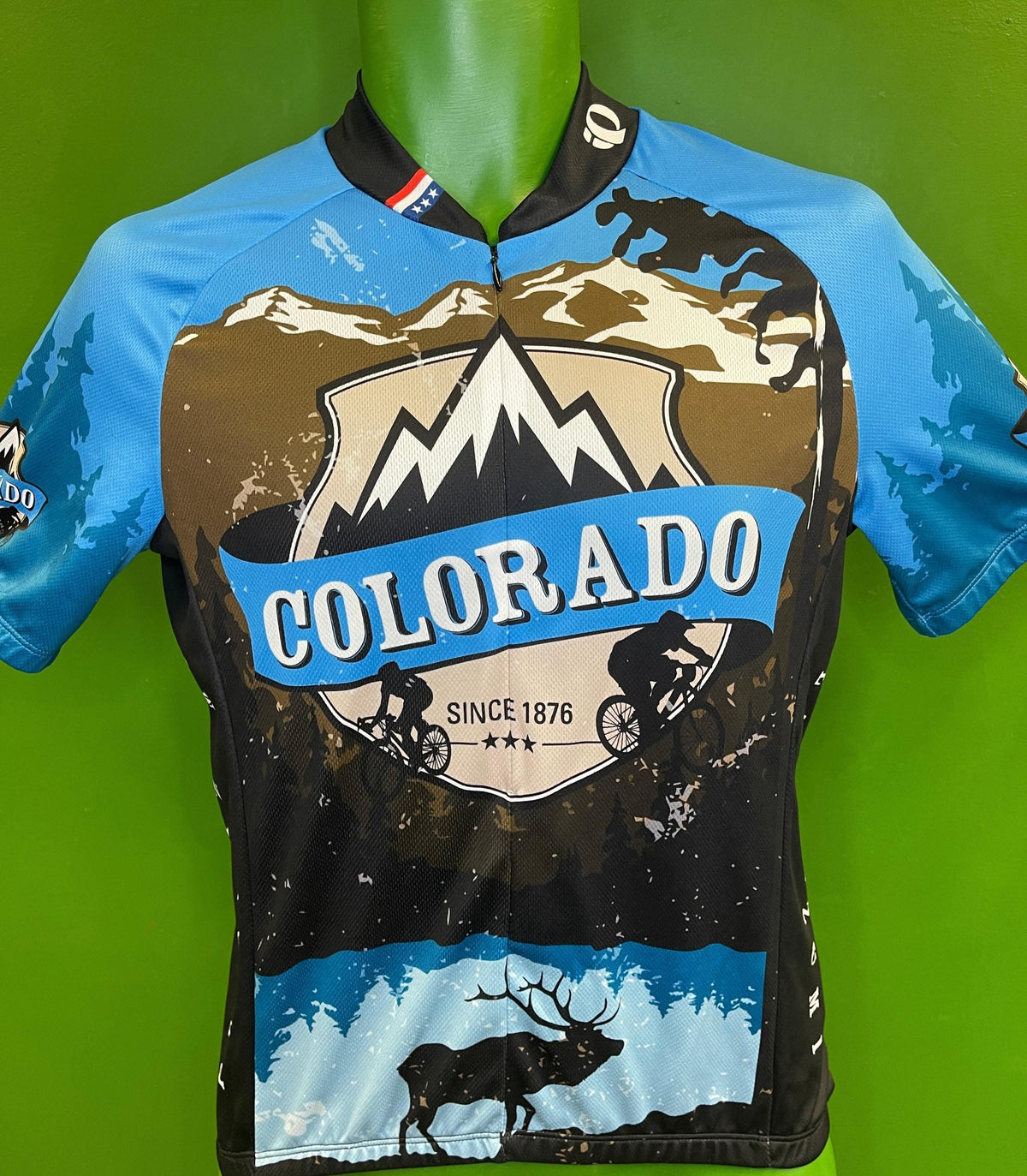 Pearl Izumi Select Colorado Bike Bicycle Cycling Jersey Top Men's Small