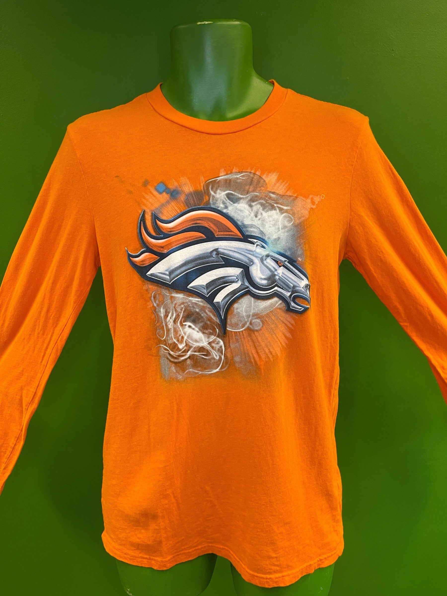 NFL Denver Broncos 100% Cotton L/S Dreamy T-Shirt Youth X-Large 18-20