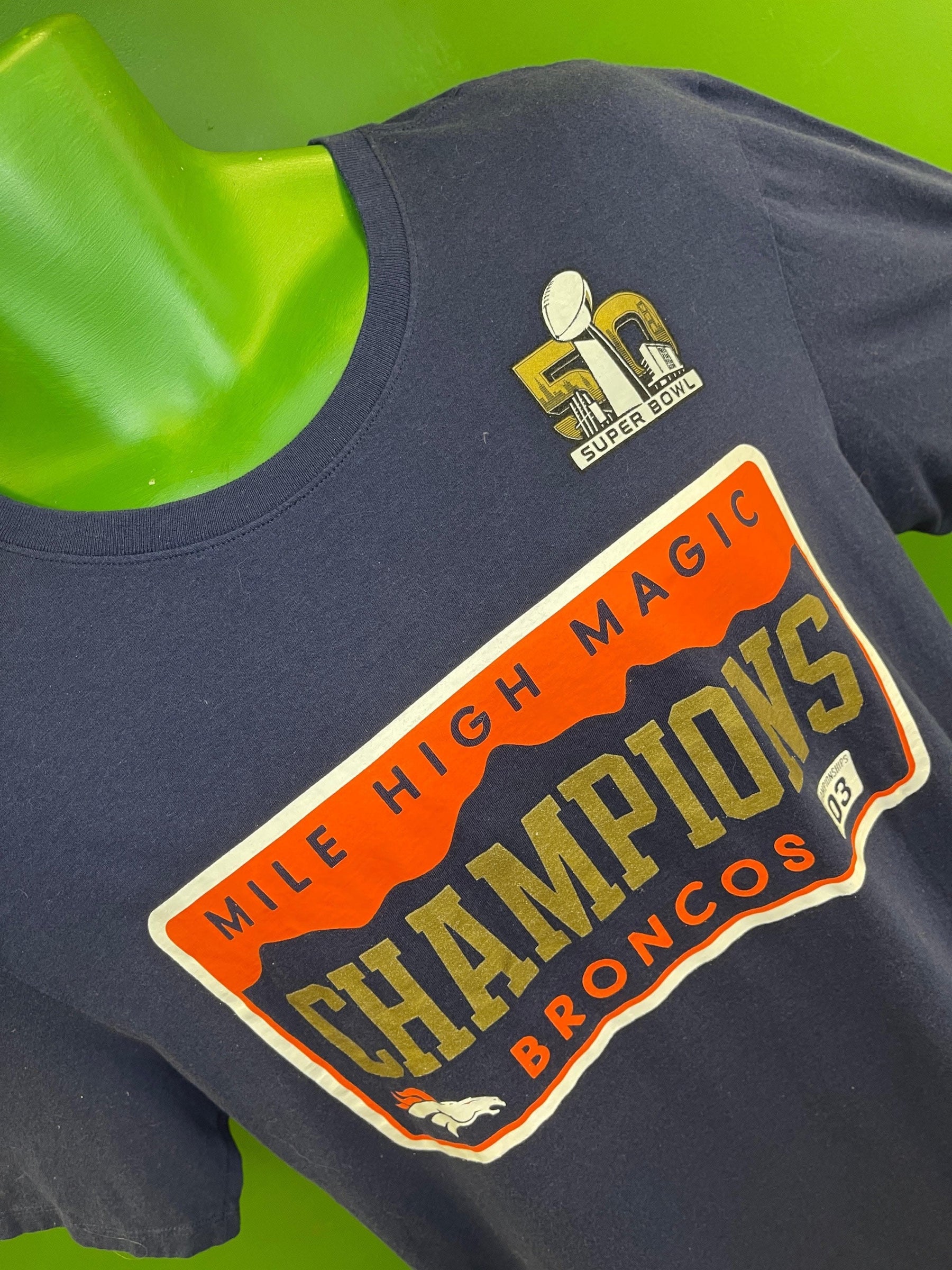 NFL Denver Broncos Super Bowl 50 T-Shirt Men's Large