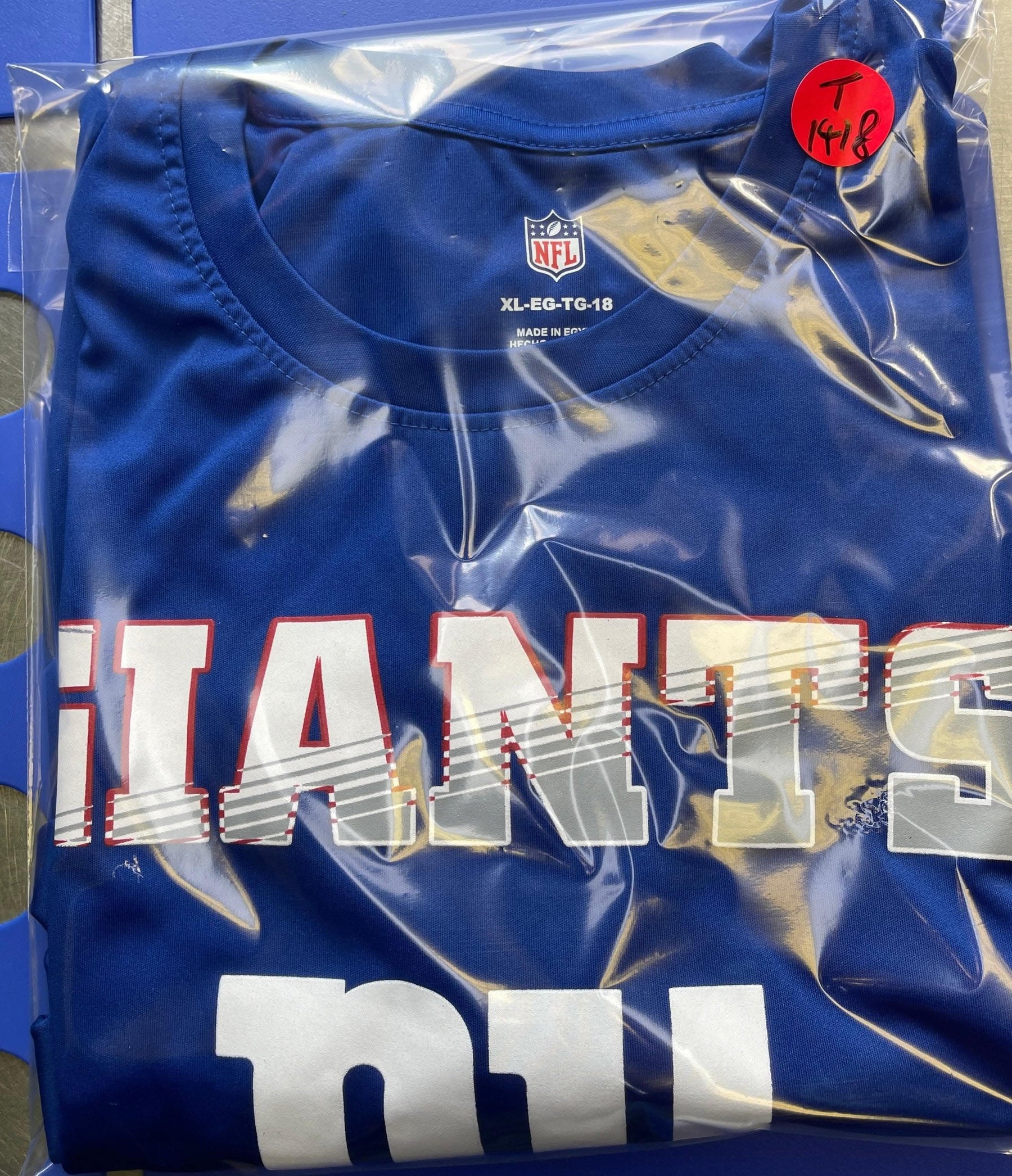 NFL New York Giants Blue L/S T-Shirt Youth X-Large 18