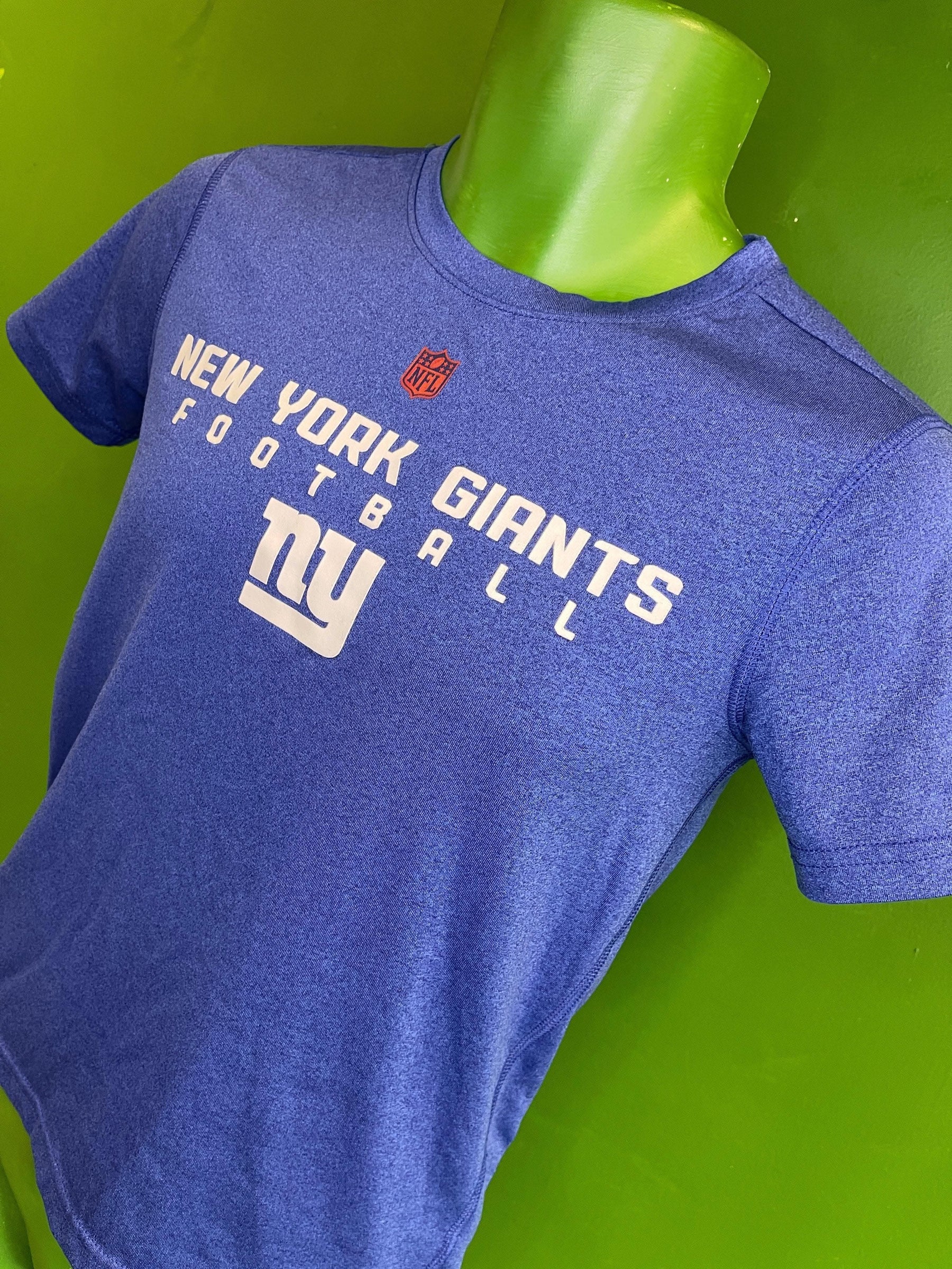 NFL New York Giants Heathered Blue T-Shirt Youth Medium 10-12