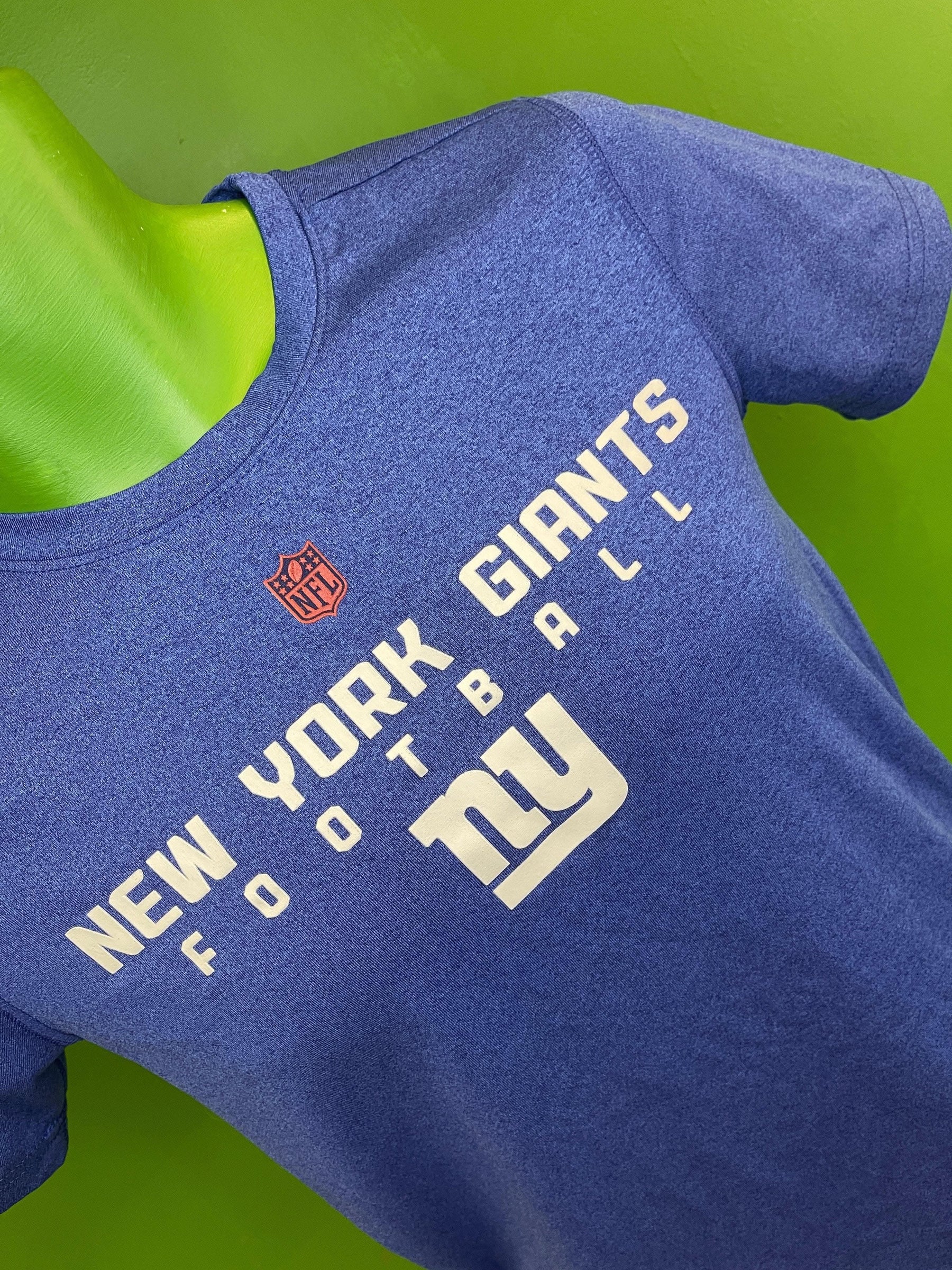 NFL New York Giants Heathered Blue T-Shirt Youth Medium 10-12