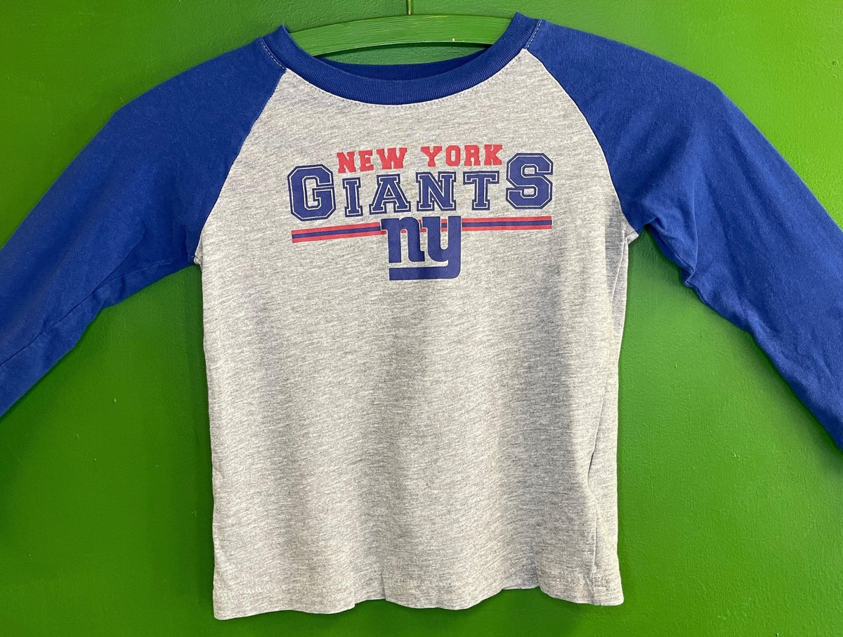 NFL New York Giants Long Sleeve Heathered Grey T-Shirt Toddler 4T