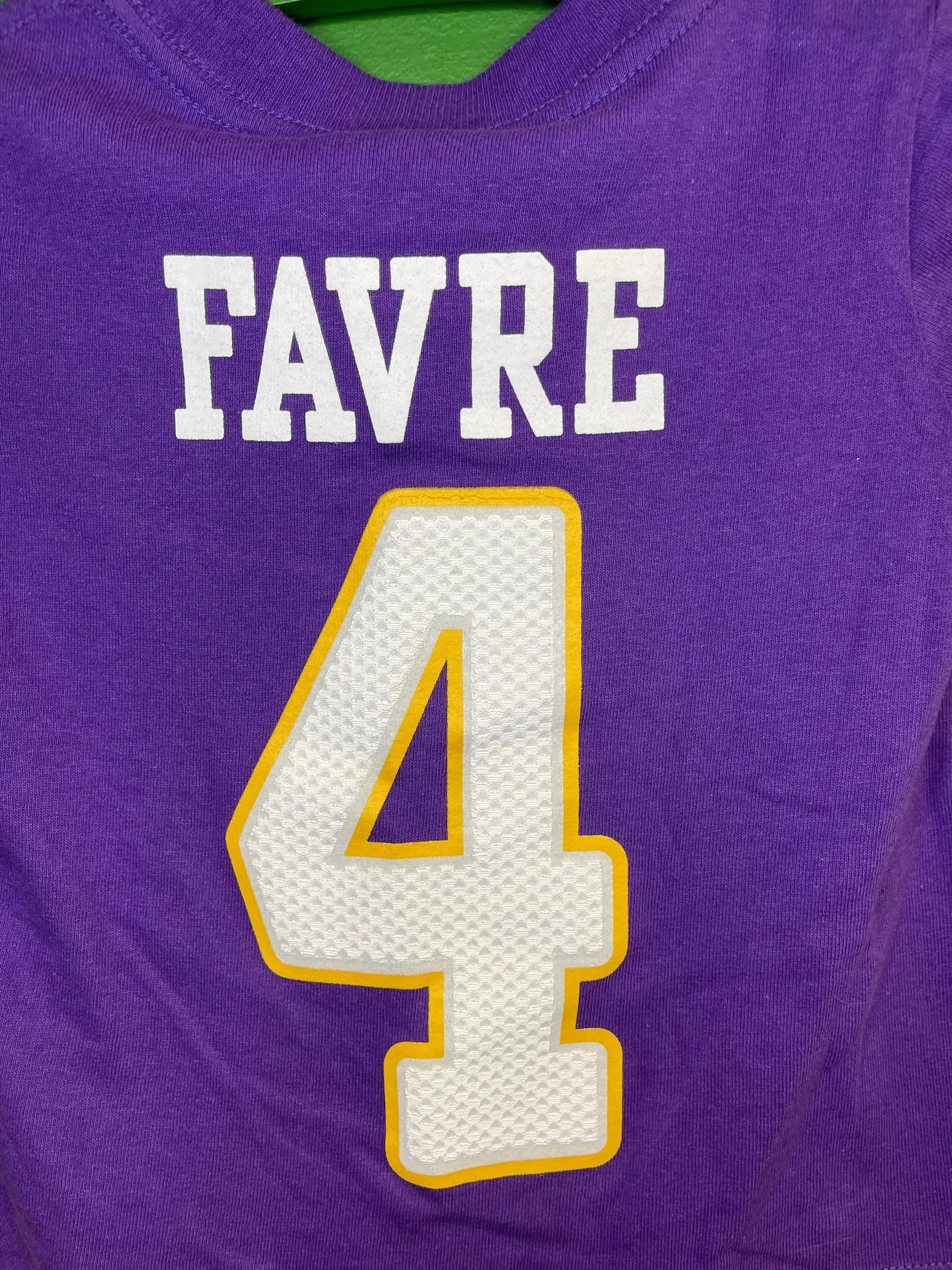 NFL Minnesota Vikings Brett Favre #4 Reebok Jersey Style T-Shirt Toddler 2T NWT