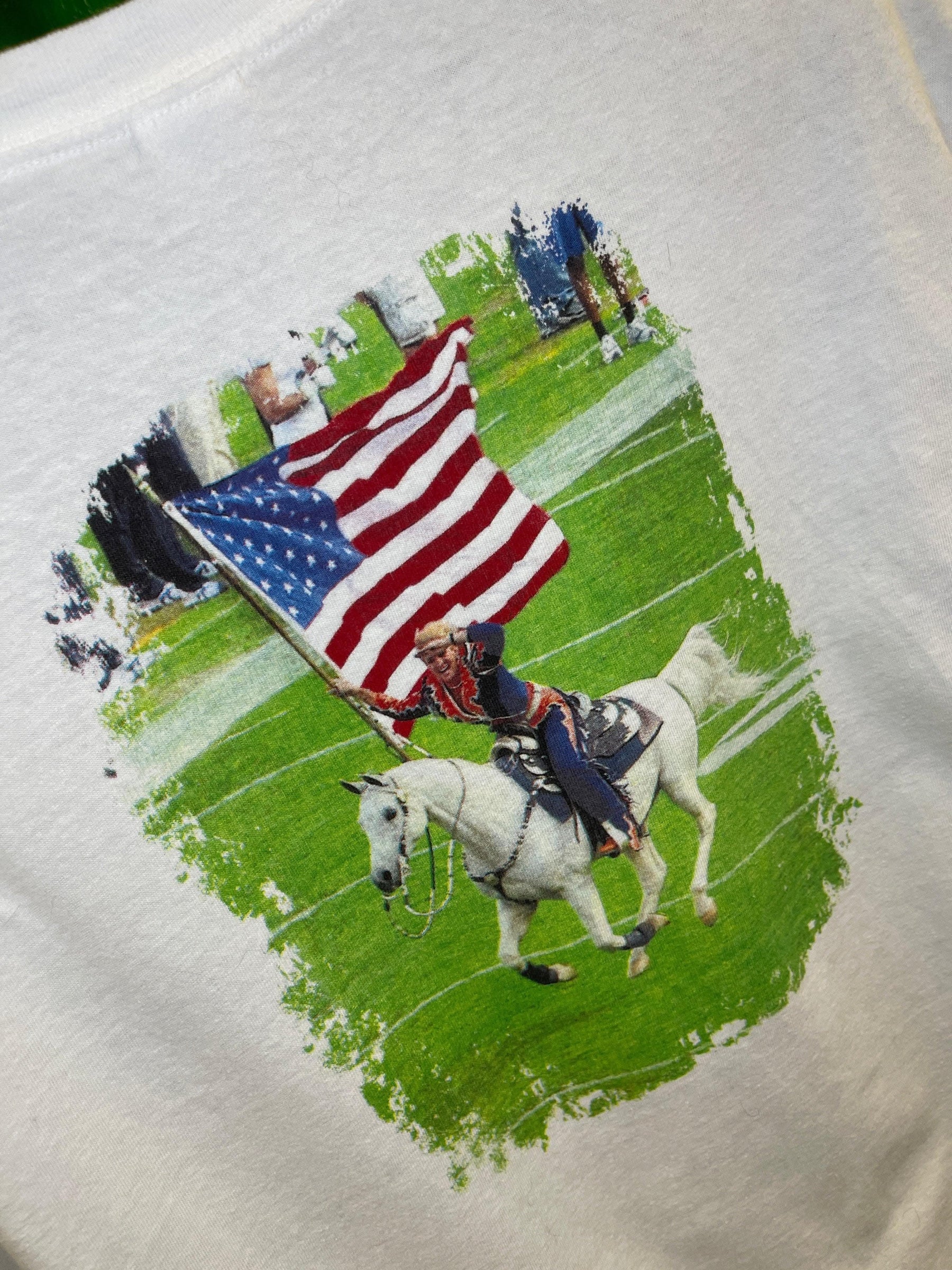 NFL Denver Broncos "Thunder" Mascot Cotton T-Shirt Unisex Large