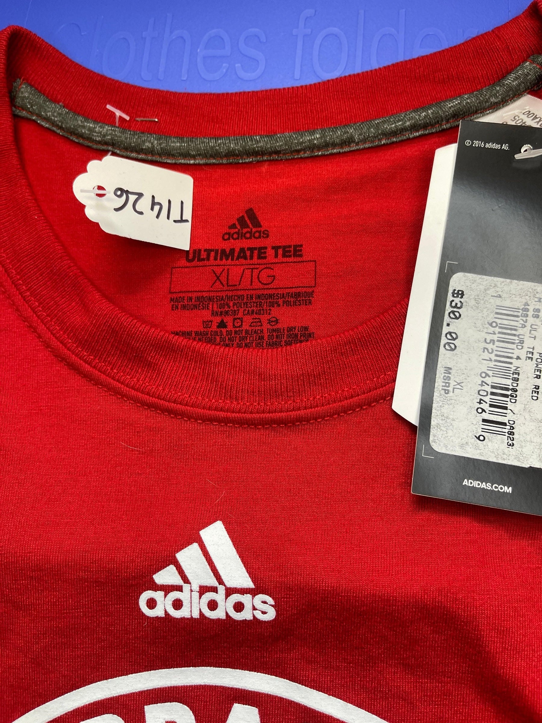 NCAA Nebraska Cornhuskers Adidas Red T-Shirt Men's X-Large NWT!