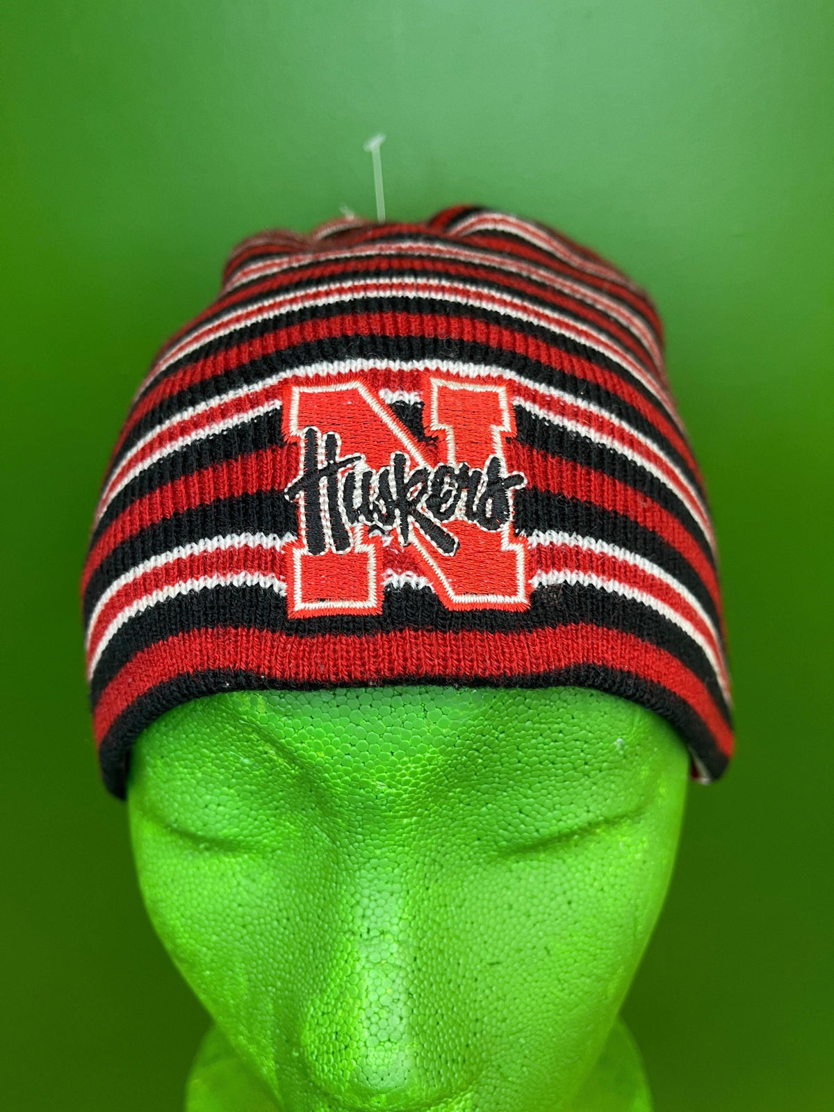 NCAA Nebraska Cornhuskers Starter Vintage Striped Woolly Hat Beanie OSFM