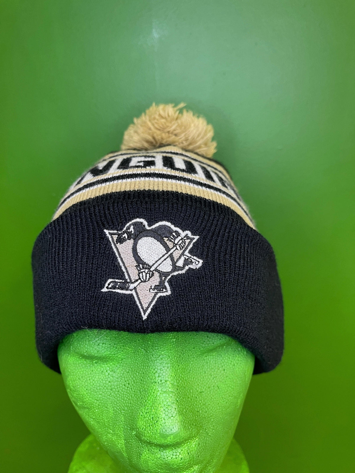 NHL Pittsburgh Penguins Reebok Woolly Bobble Hat Youth 8-20 OSFM