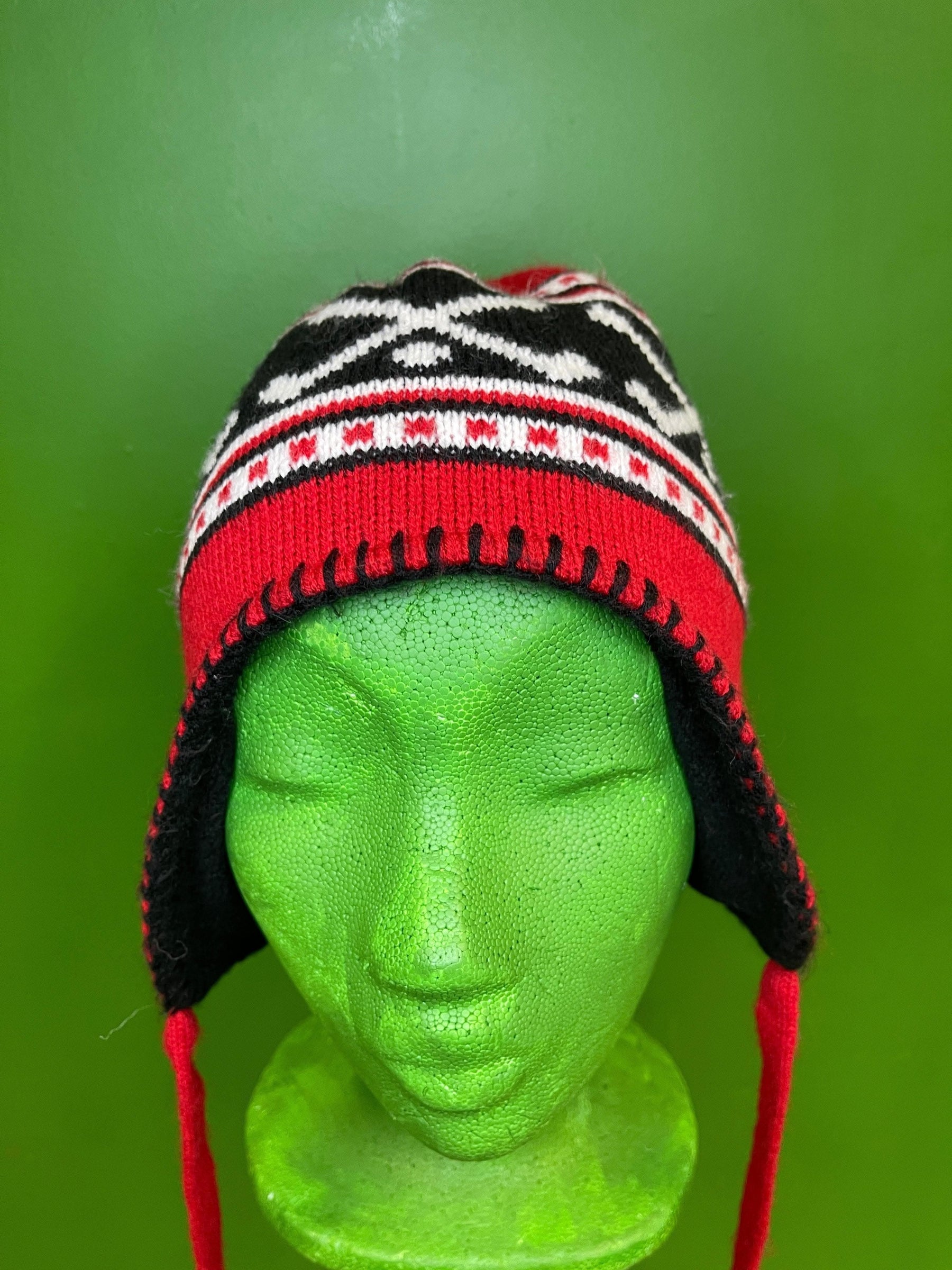 NHL Detroit Red Wings Woolly Bobble Hat with Tassel Ties Kids' OSFA