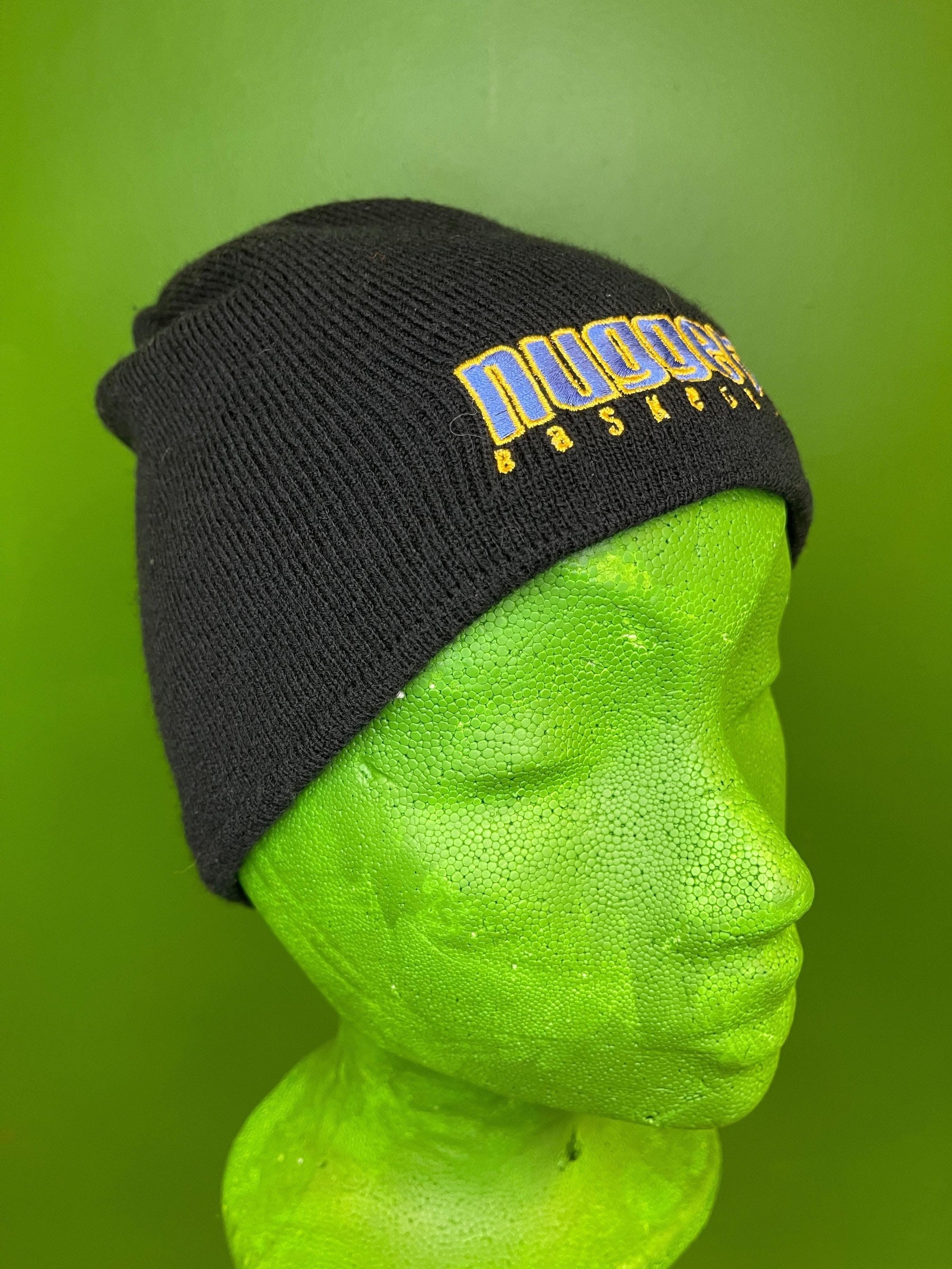 NBA Denver Nuggets Adidas Grip Lining Black Woolly Hat Beanie OSFM