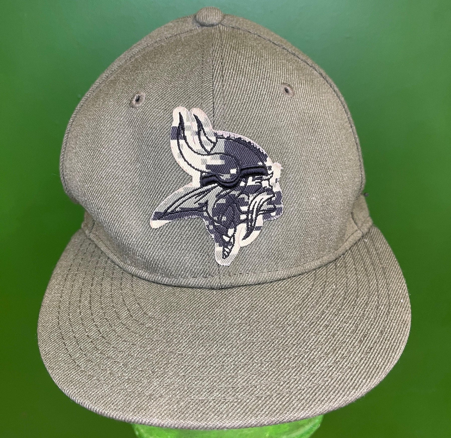 NFL Minnesota Vikings New Era 9FIFTY Baseball Hat/Cap Salute to Service Snapback OSFM