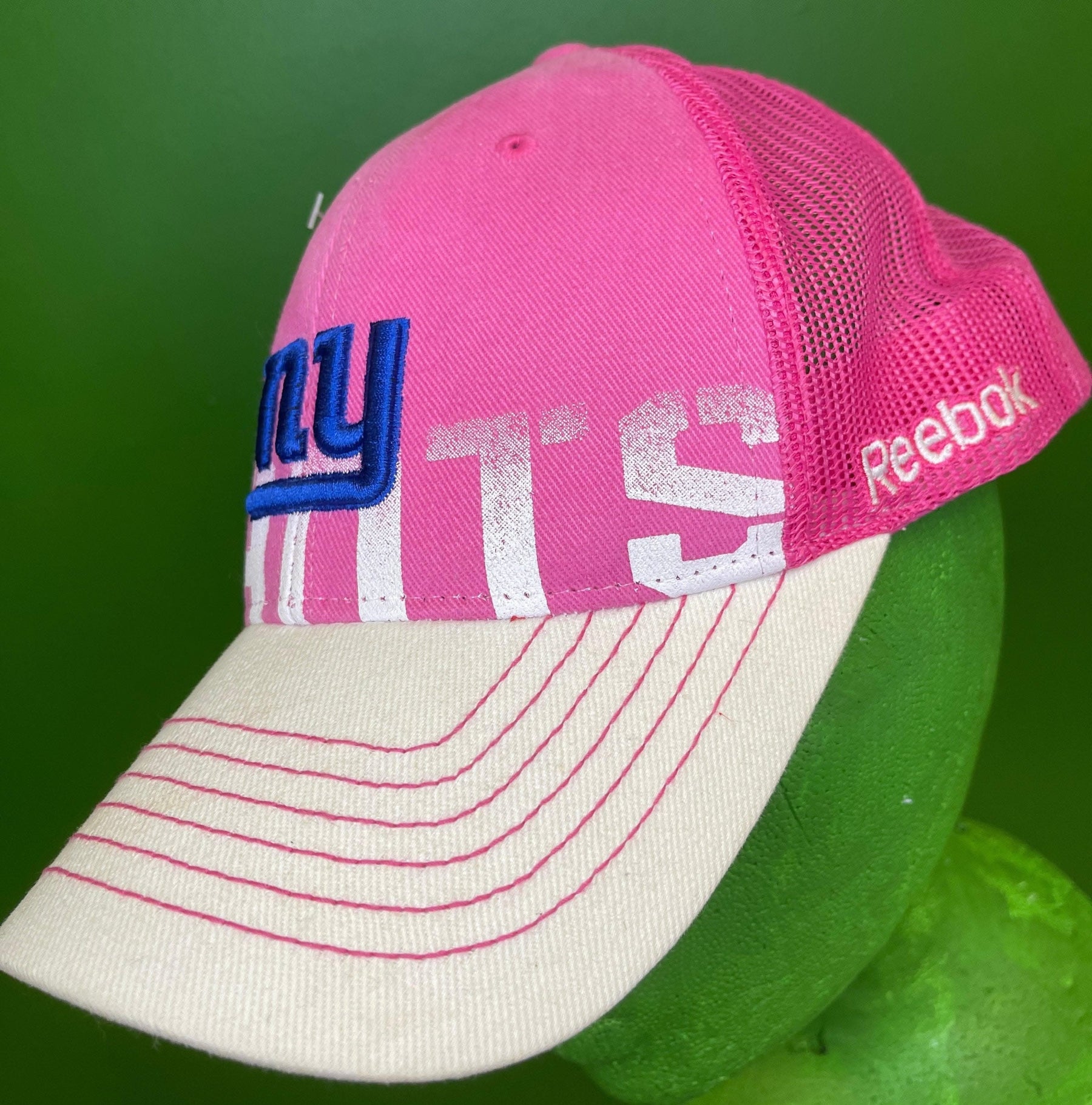 NFL New York Giants Reebok Pink Crucial Catch Cap/Hat Women's OSFM