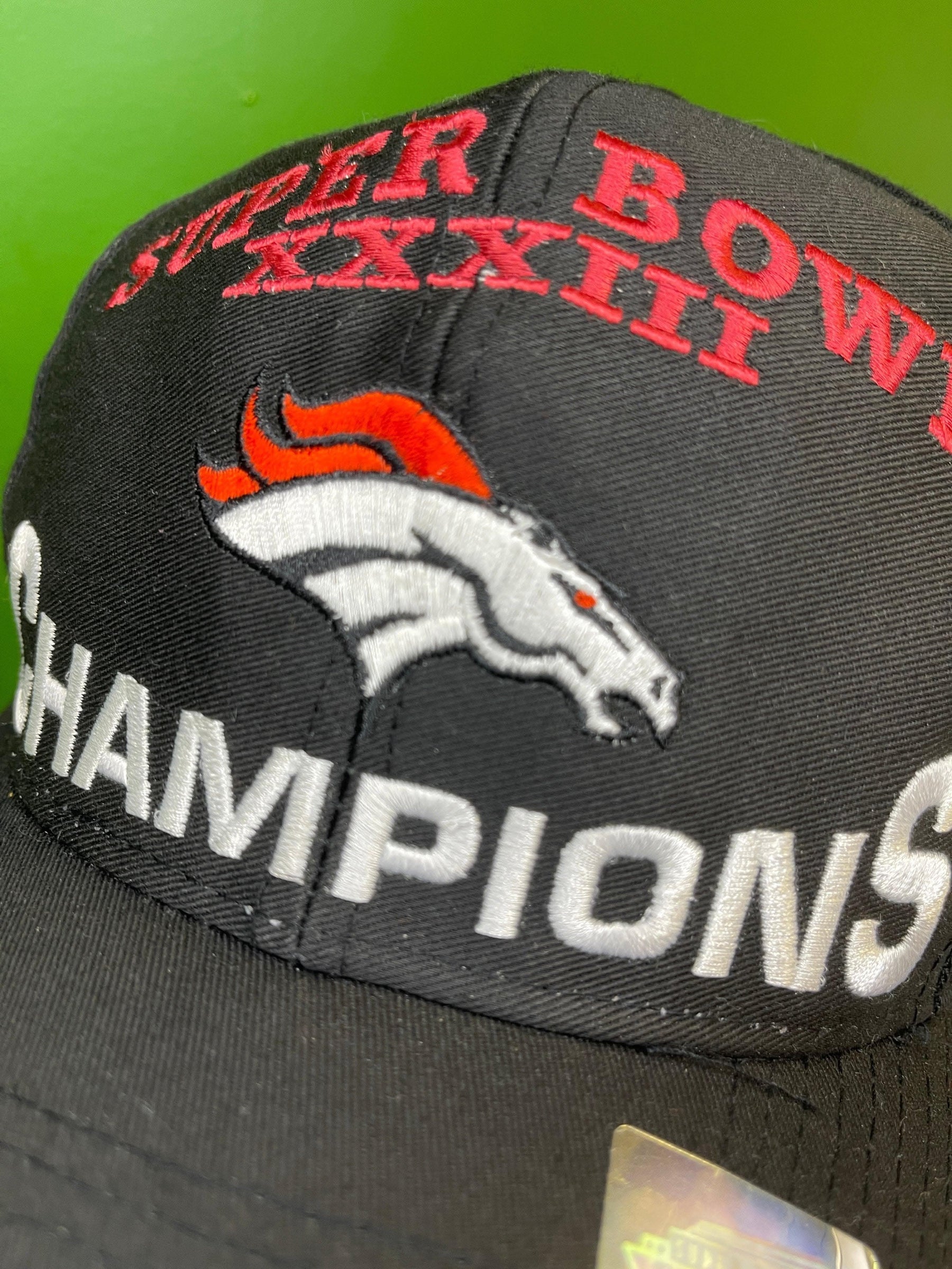 NFL Denver Broncos Logo 7 Vintage Super Bowl XXXIII Champions Hat/Cap Snapback OSFM