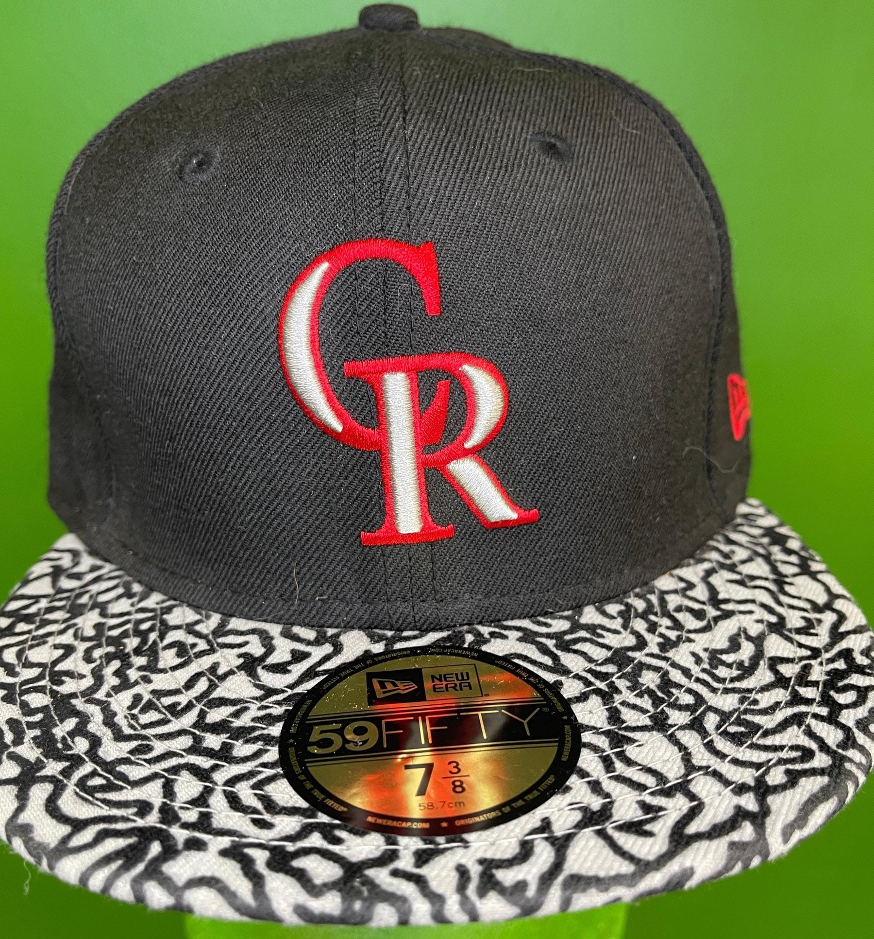 MLB Colorado Rockies New Era Baseball 59FIFTY Squiggle Cap 7-3/8