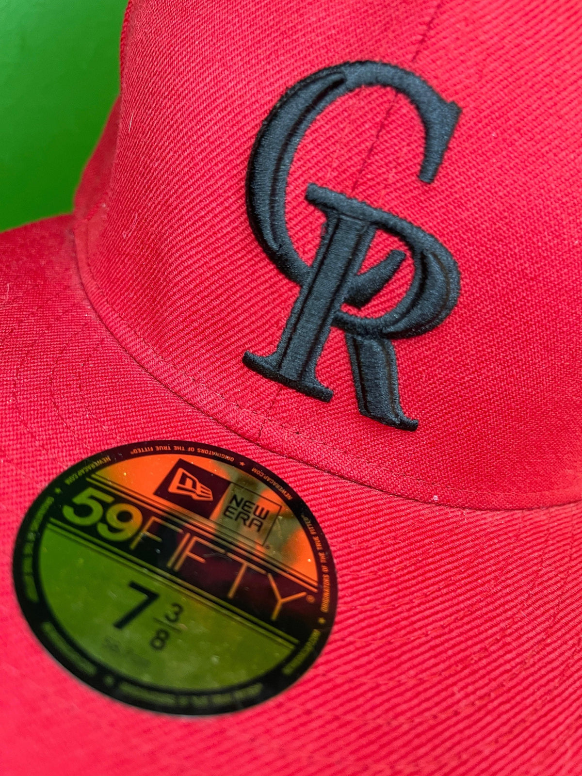 MLB Colorado Rockies New Era Baseball 59FIFTY Red Cap 7-3/8
