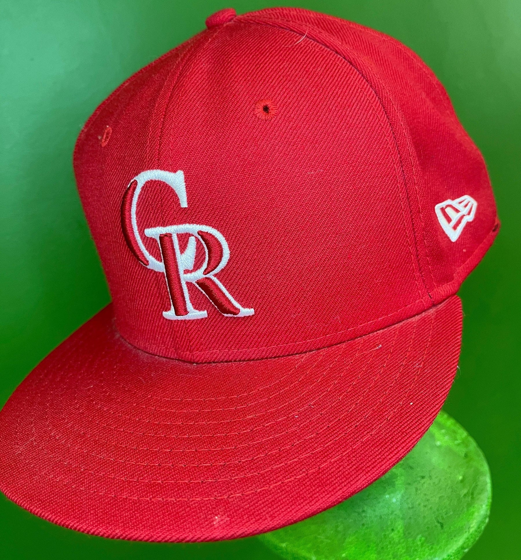 MLB Colorado Rockies New Era Baseball 59FIFTY Red Hat Cap Size 7-3/8