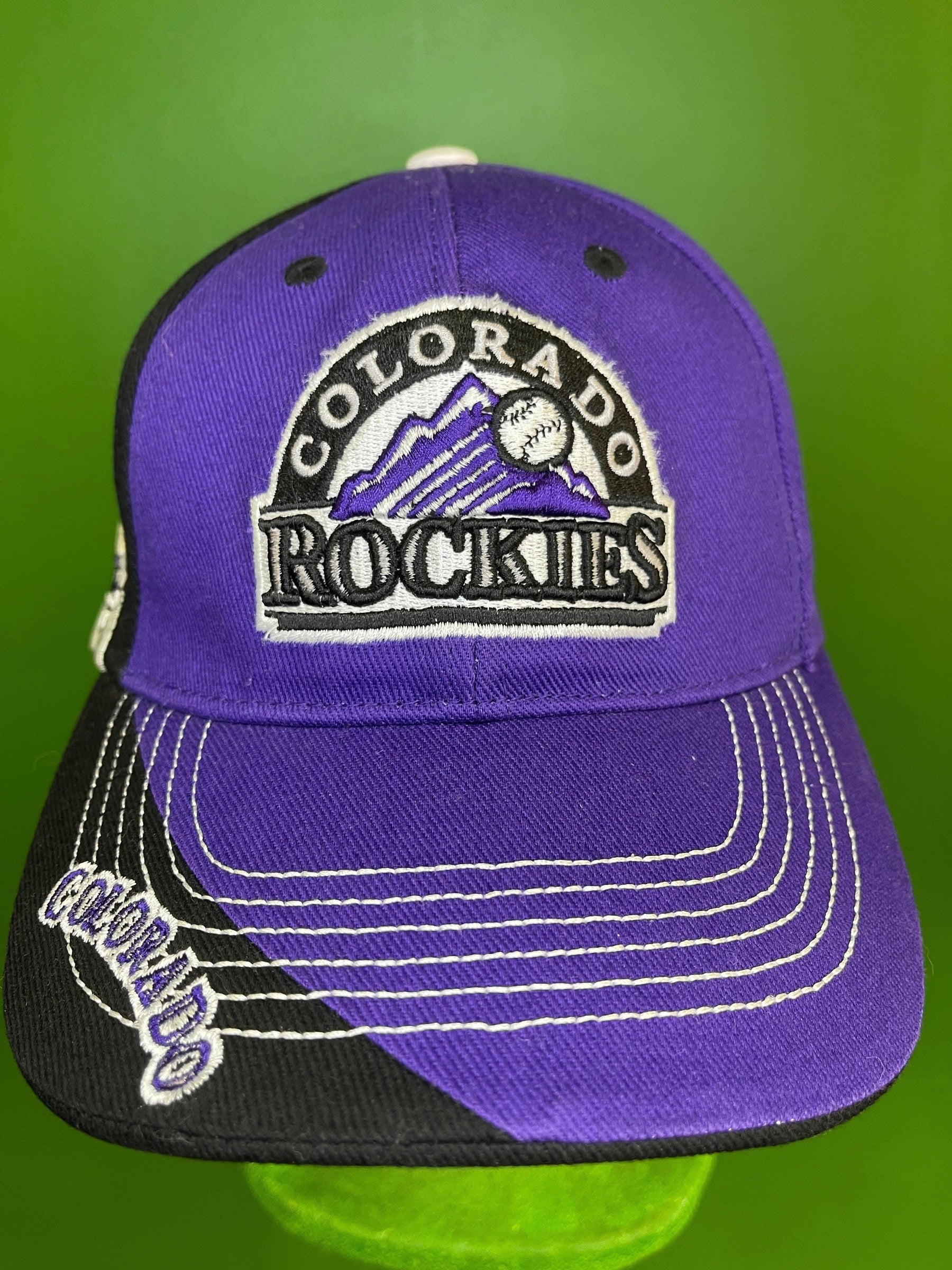 MLB Colorado Rockies Baseball Adjustable Purple and Black Cap OSFM