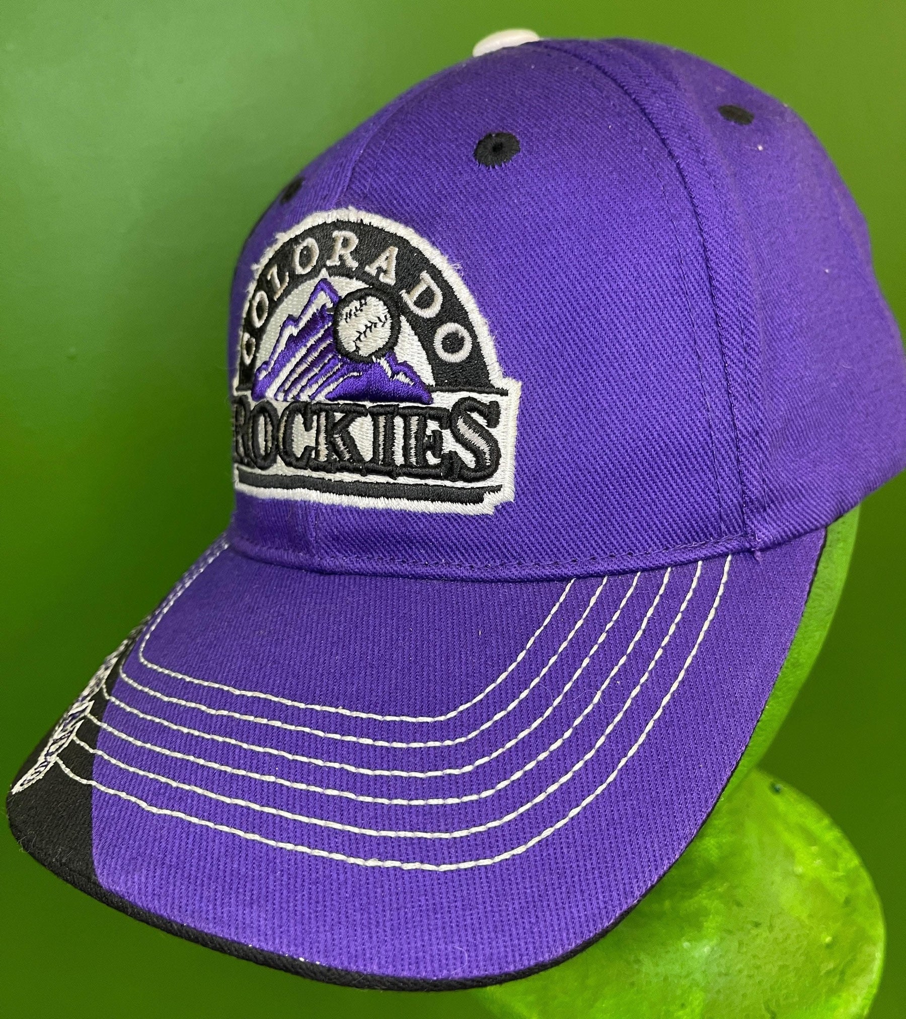 MLB Colorado Rockies Baseball Adjustable Purple and Black Cap OSFM