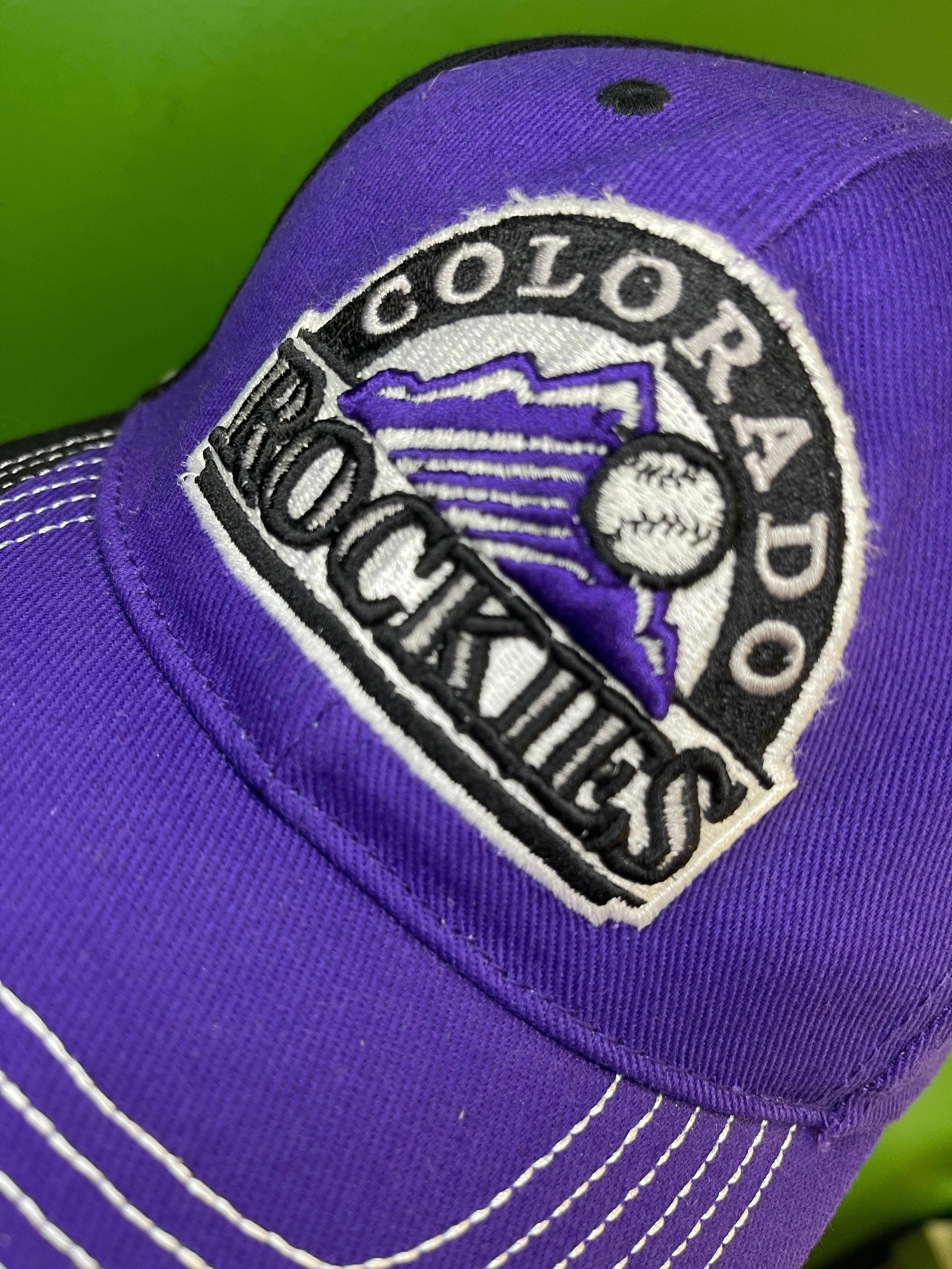 MLB Colorado Rockies Baseball Adjustable Purple and Black Cap OSFM