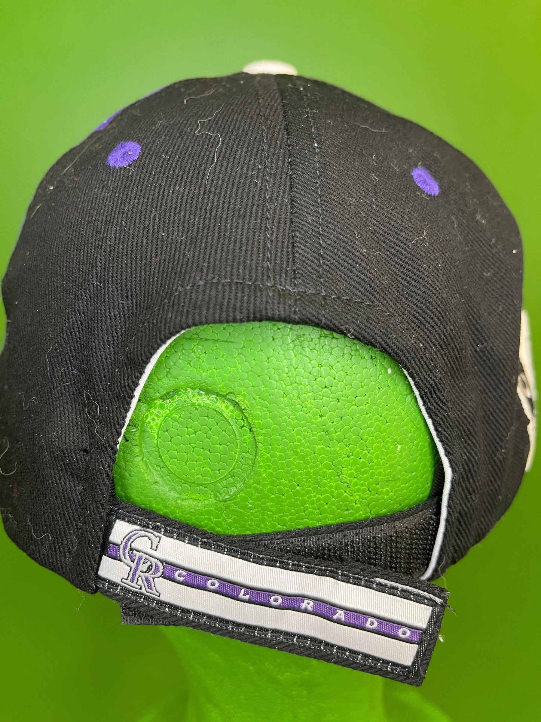 MLB Colorado Rockies Baseball Adjustable Purple and Black Cap OSFM