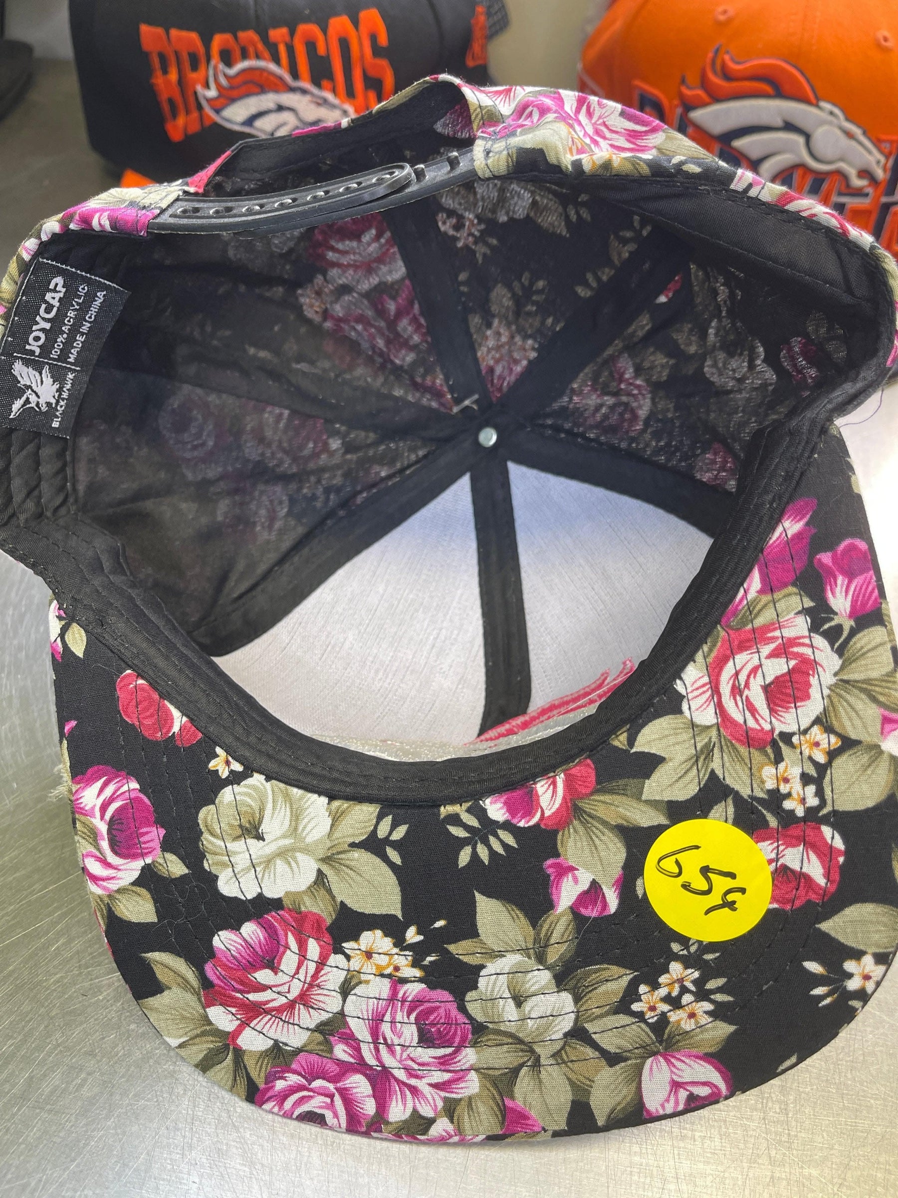 NFL Denver Broncos Pink Floral Baseball Cap/Hat OSFM NWT