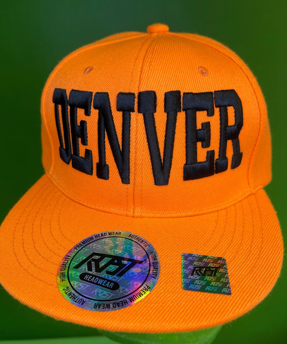 NFL Denver Broncos Style Orange "Denver" Snapback Baseball Cap/Hat OSFM
