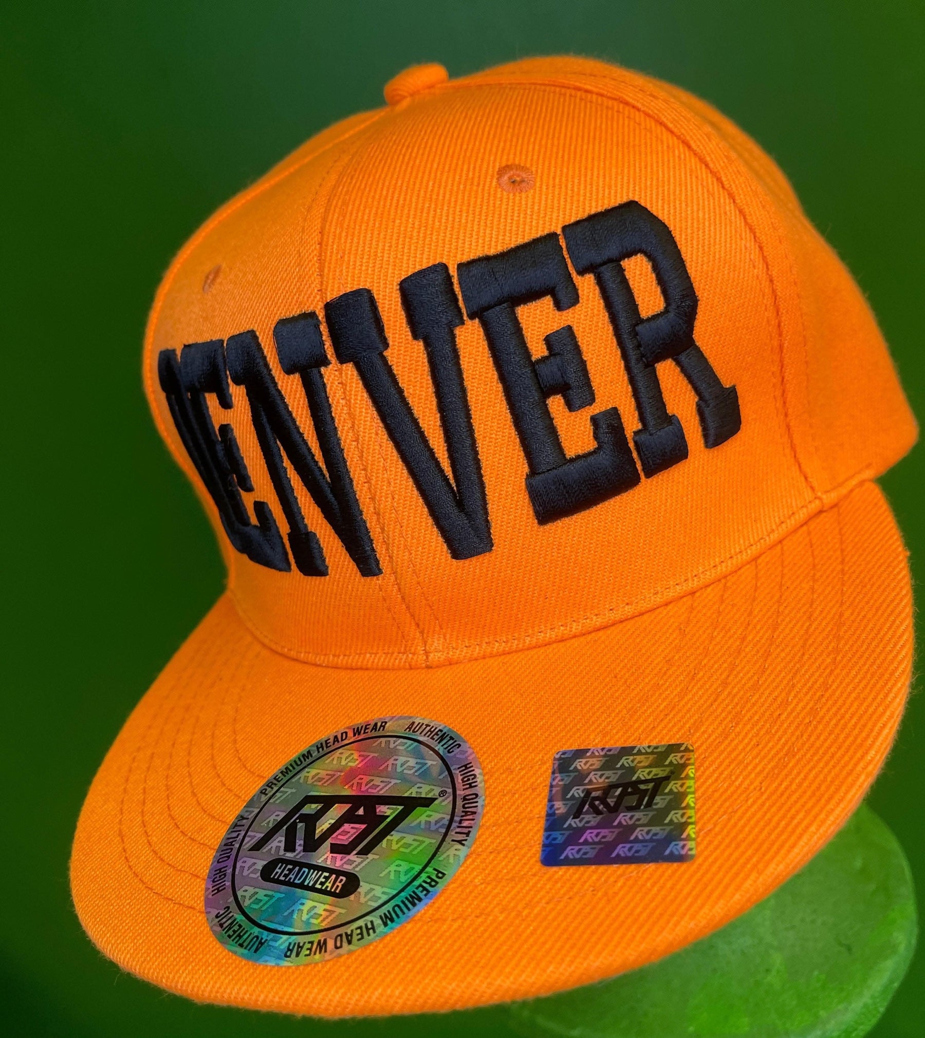 NFL Denver Broncos Style Orange "Denver" Snapback Baseball Cap/Hat OSFM